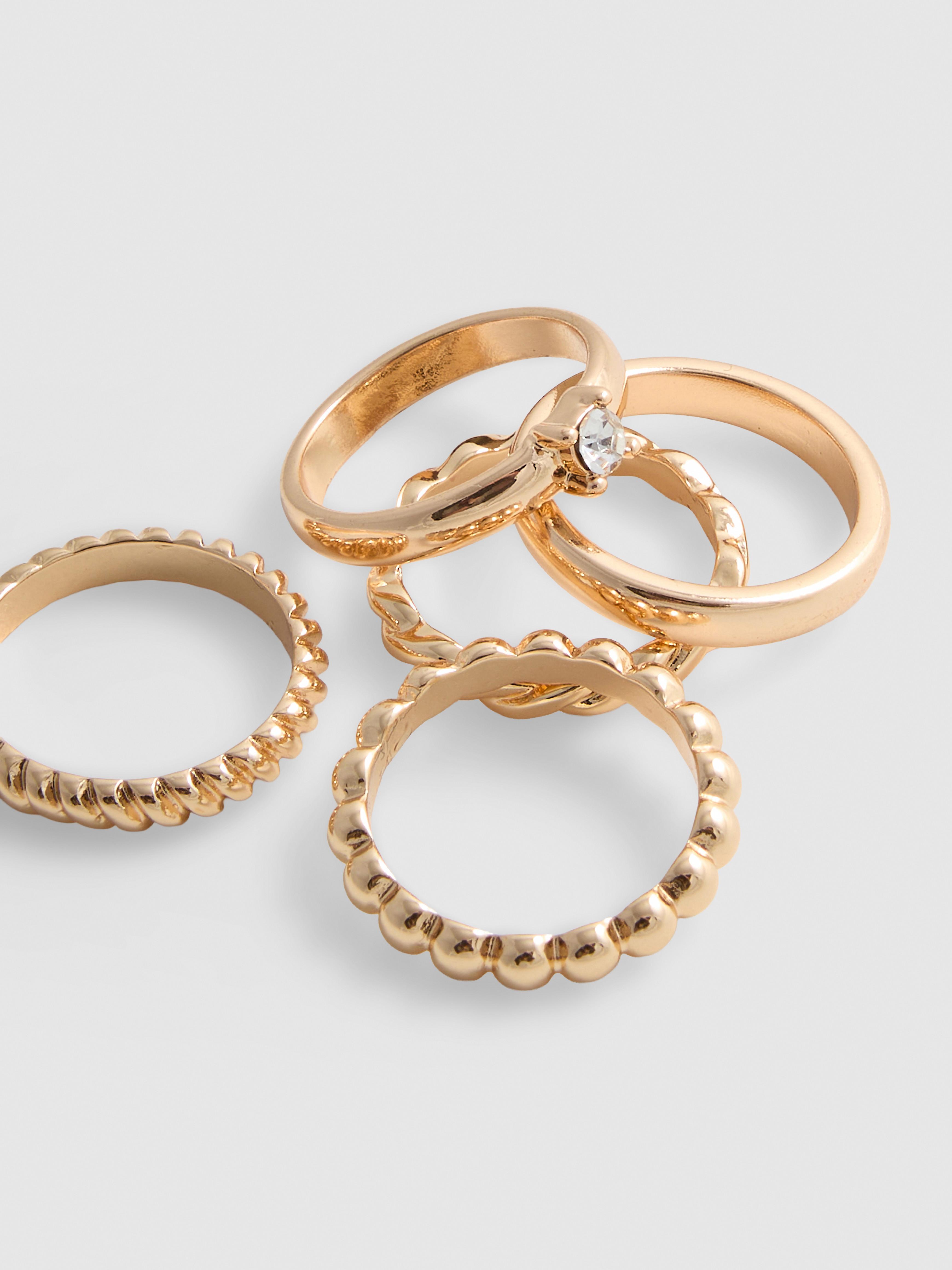 Pack de 5 anillos combinables