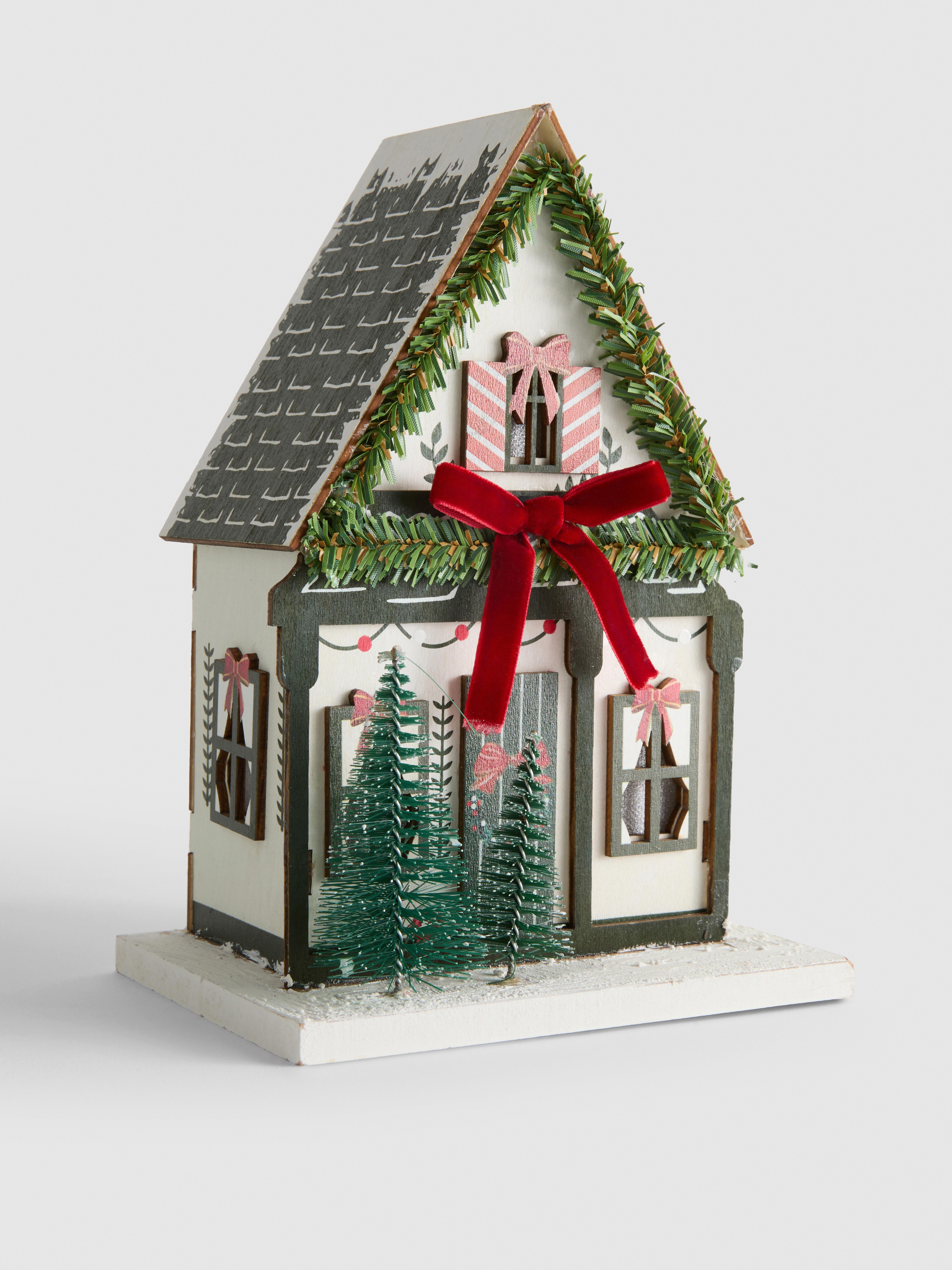 Tafeldecoratie kersthuis