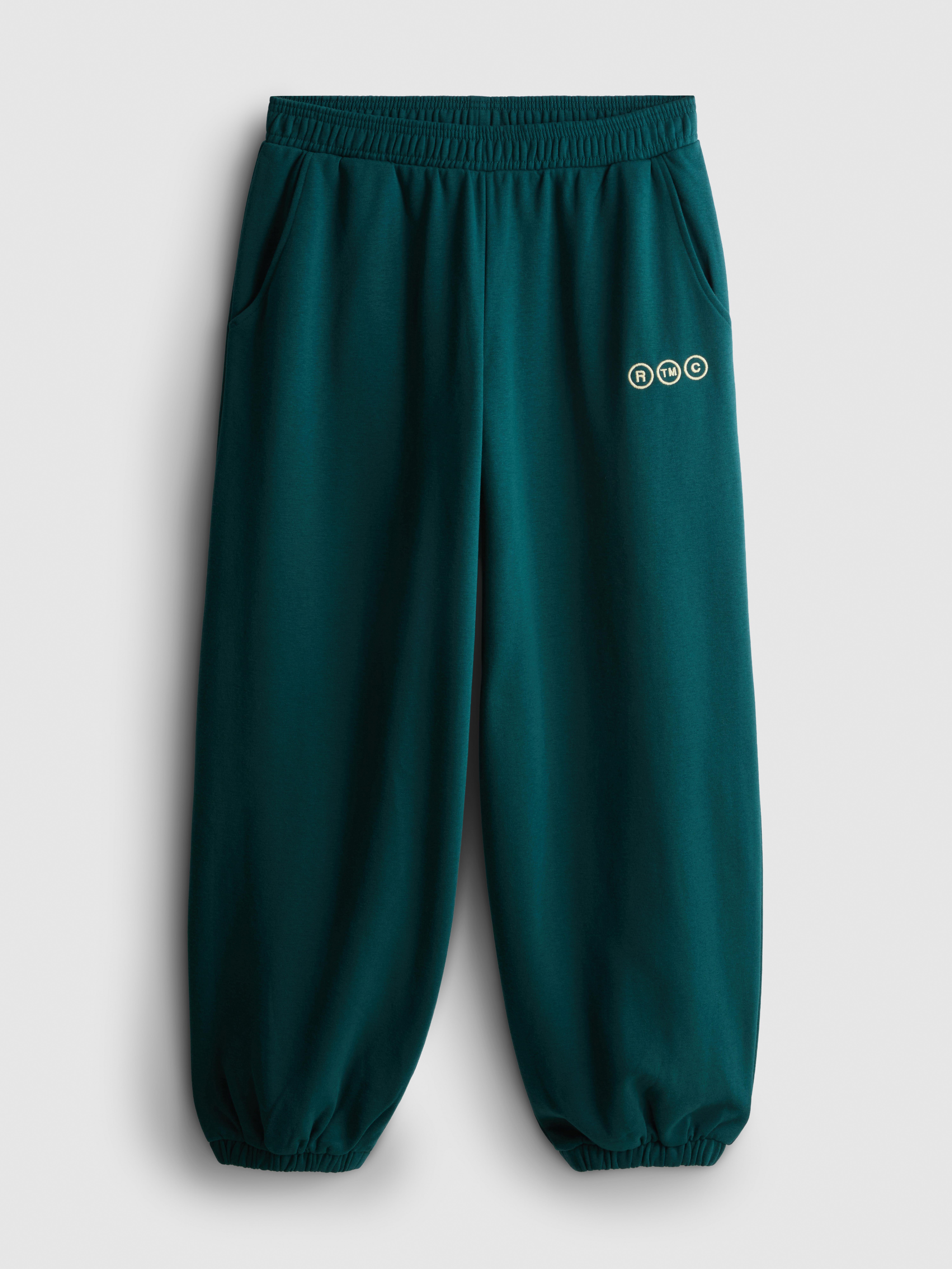 Cotton-Rich Cuffed Embroidered Joggers