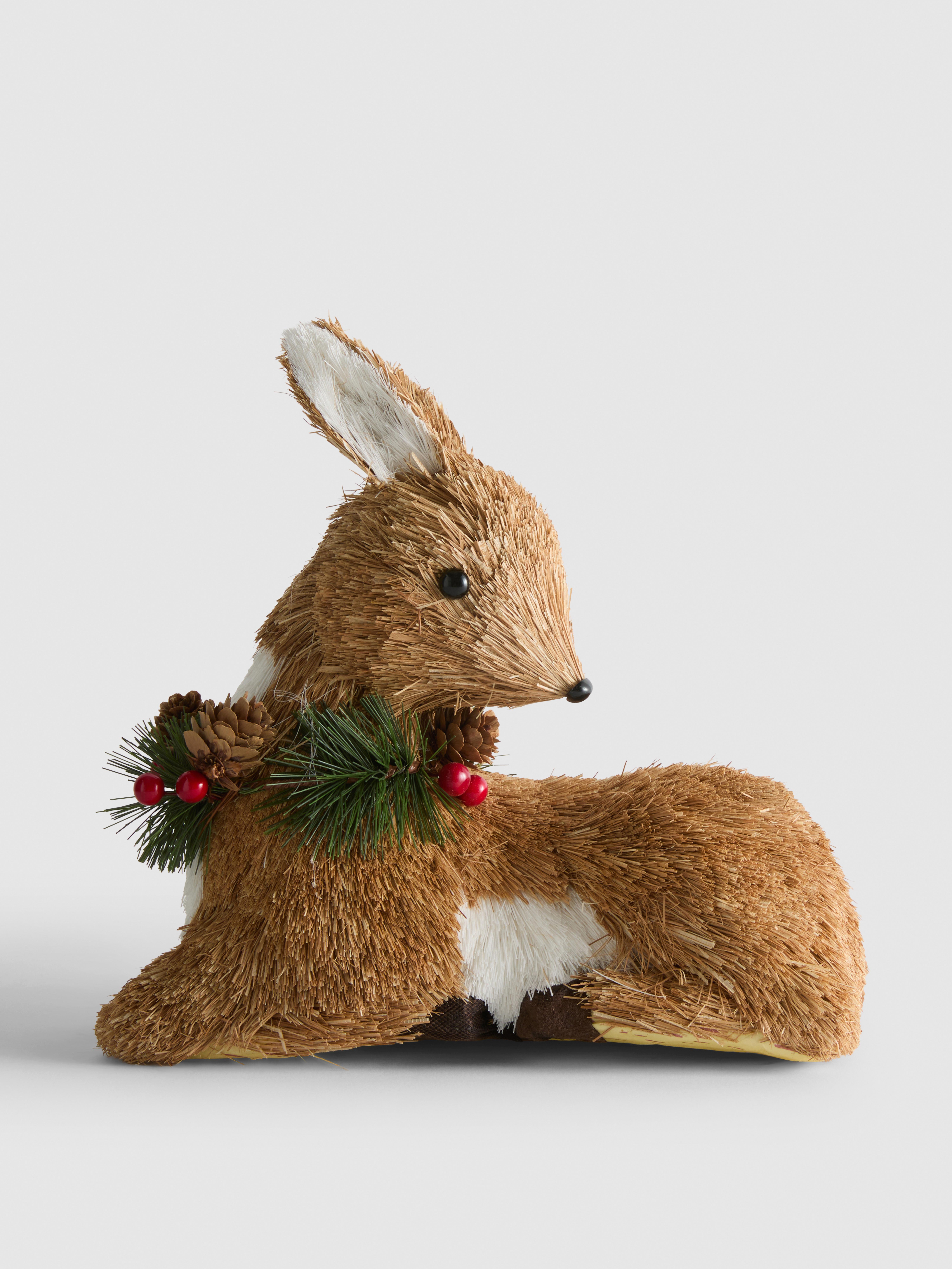 Festliche Hirsch-Weihnachtsdeko - Braun