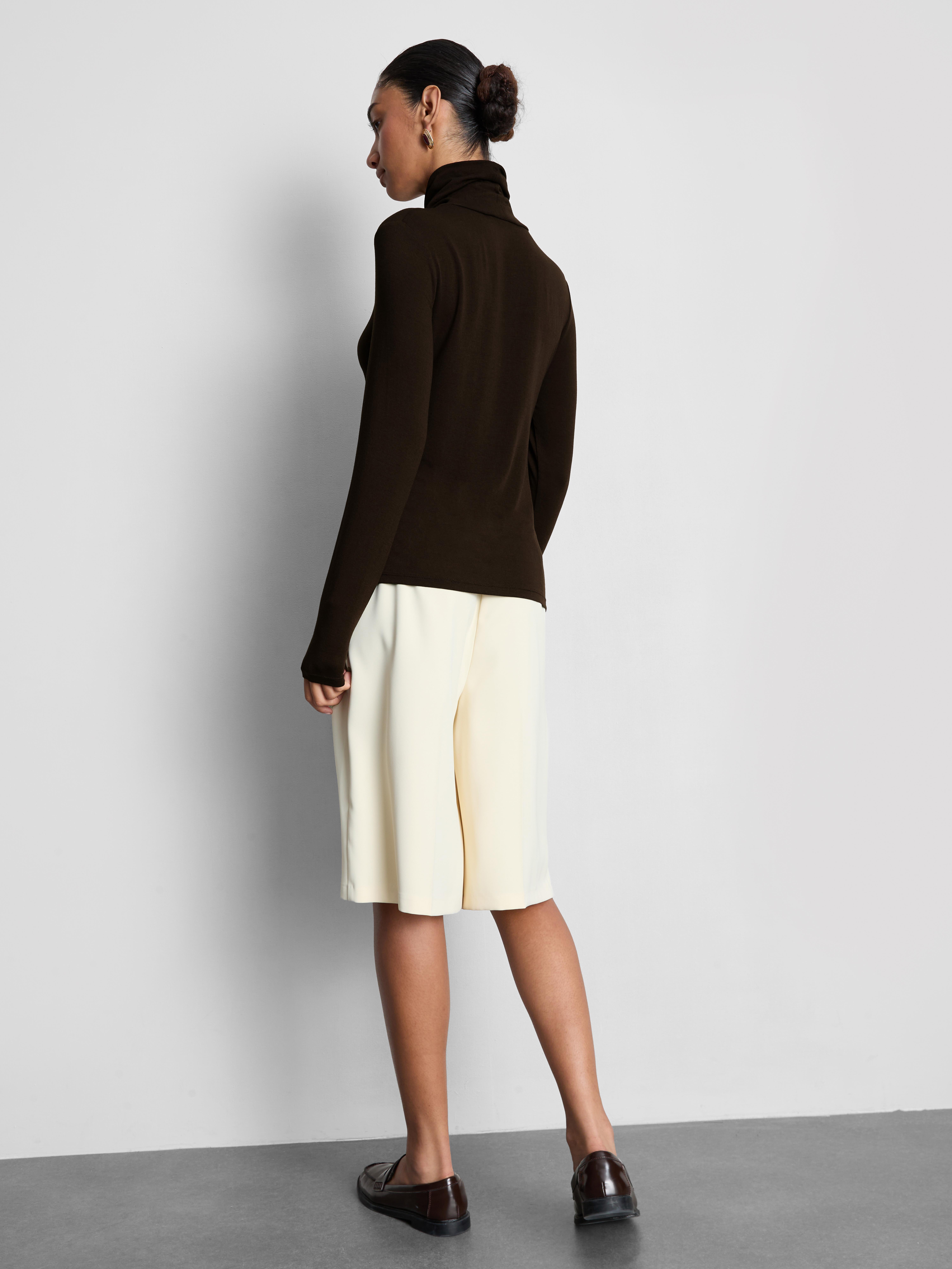 Long-Sleeve Roll-Neck Top