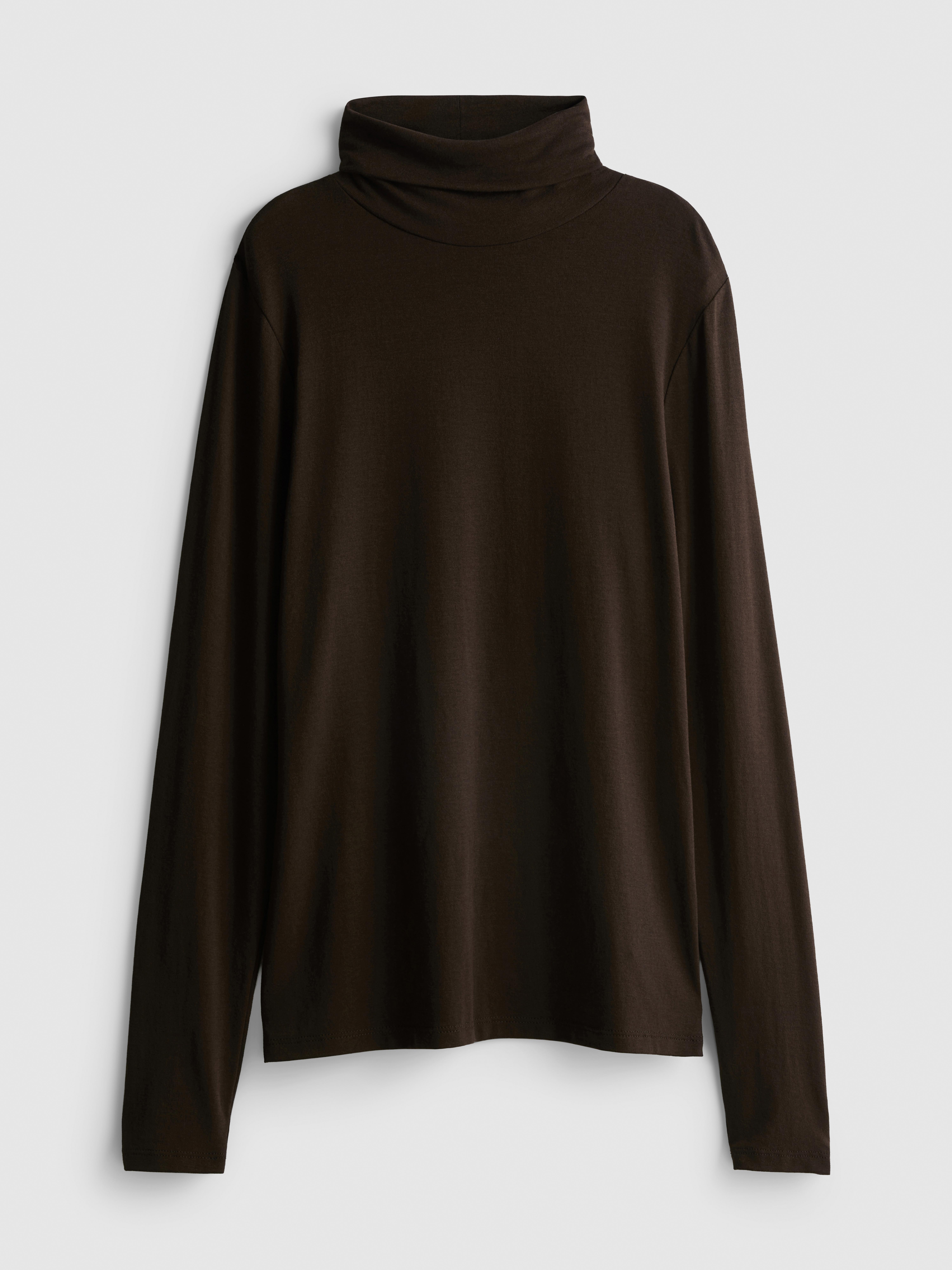 Long-Sleeve Roll-Neck Top