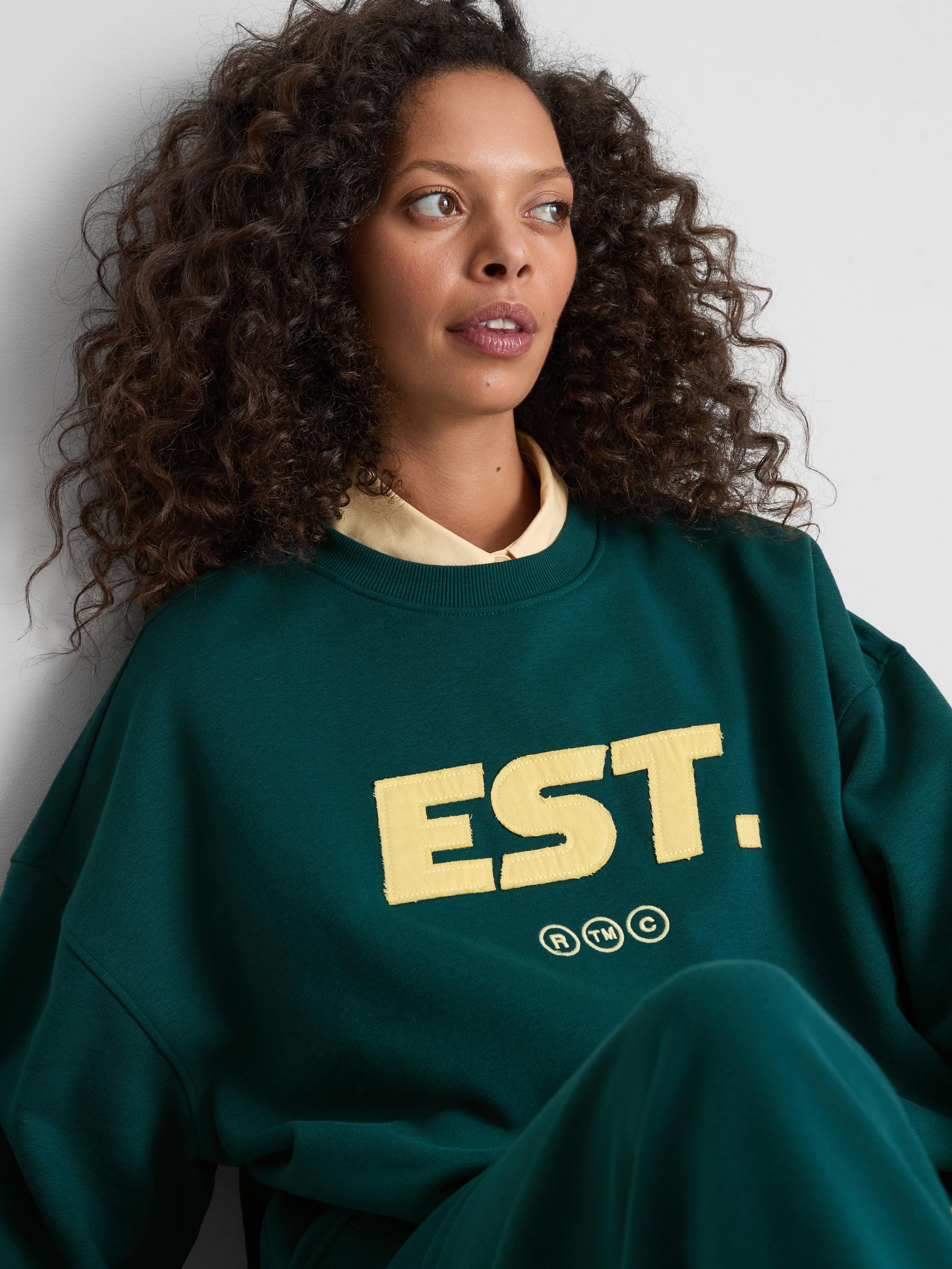 Cotton-Rich Oversized Embroidered Sweatshirt