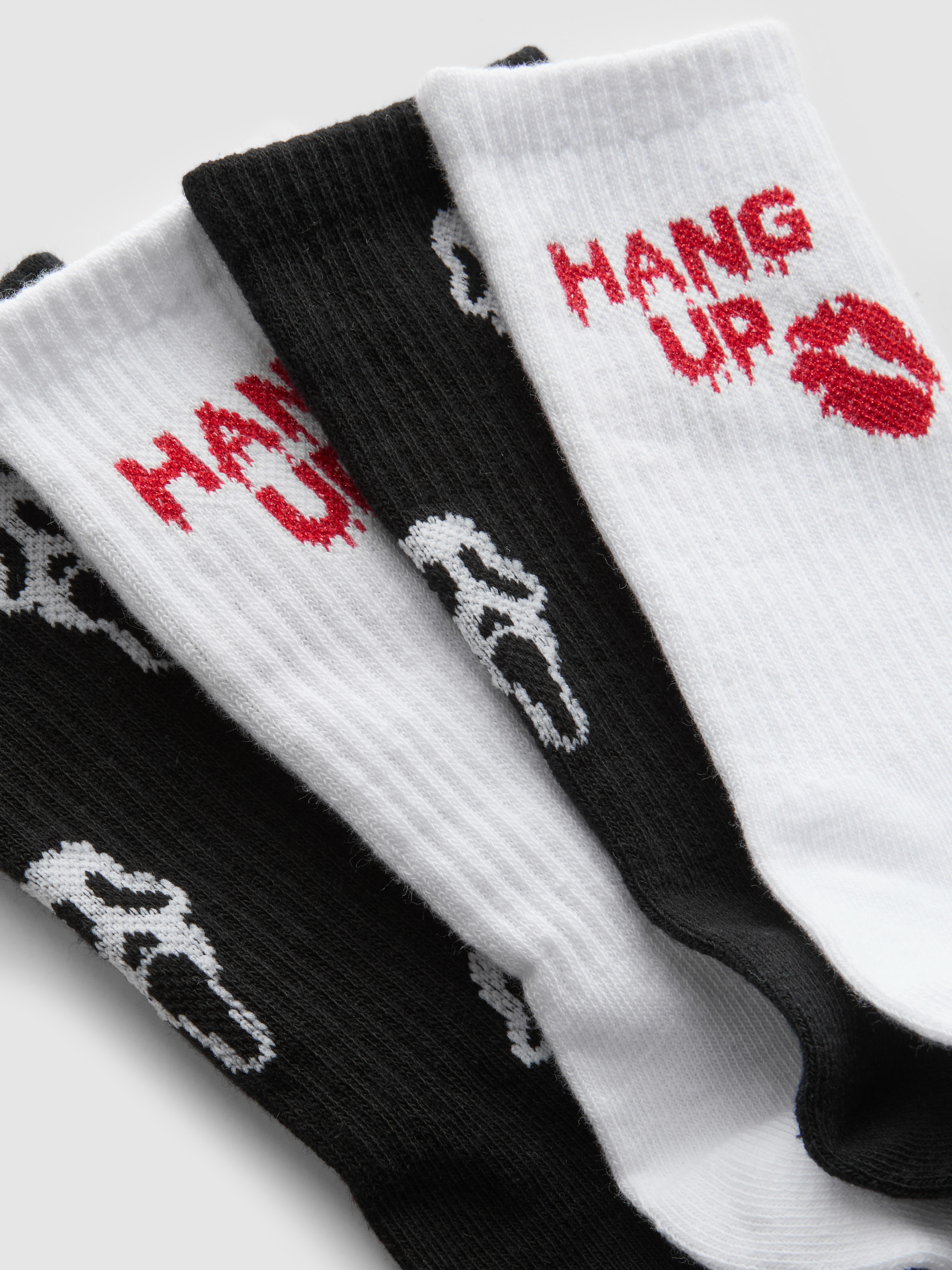 2pk Scream Ghostface Crew Socks
