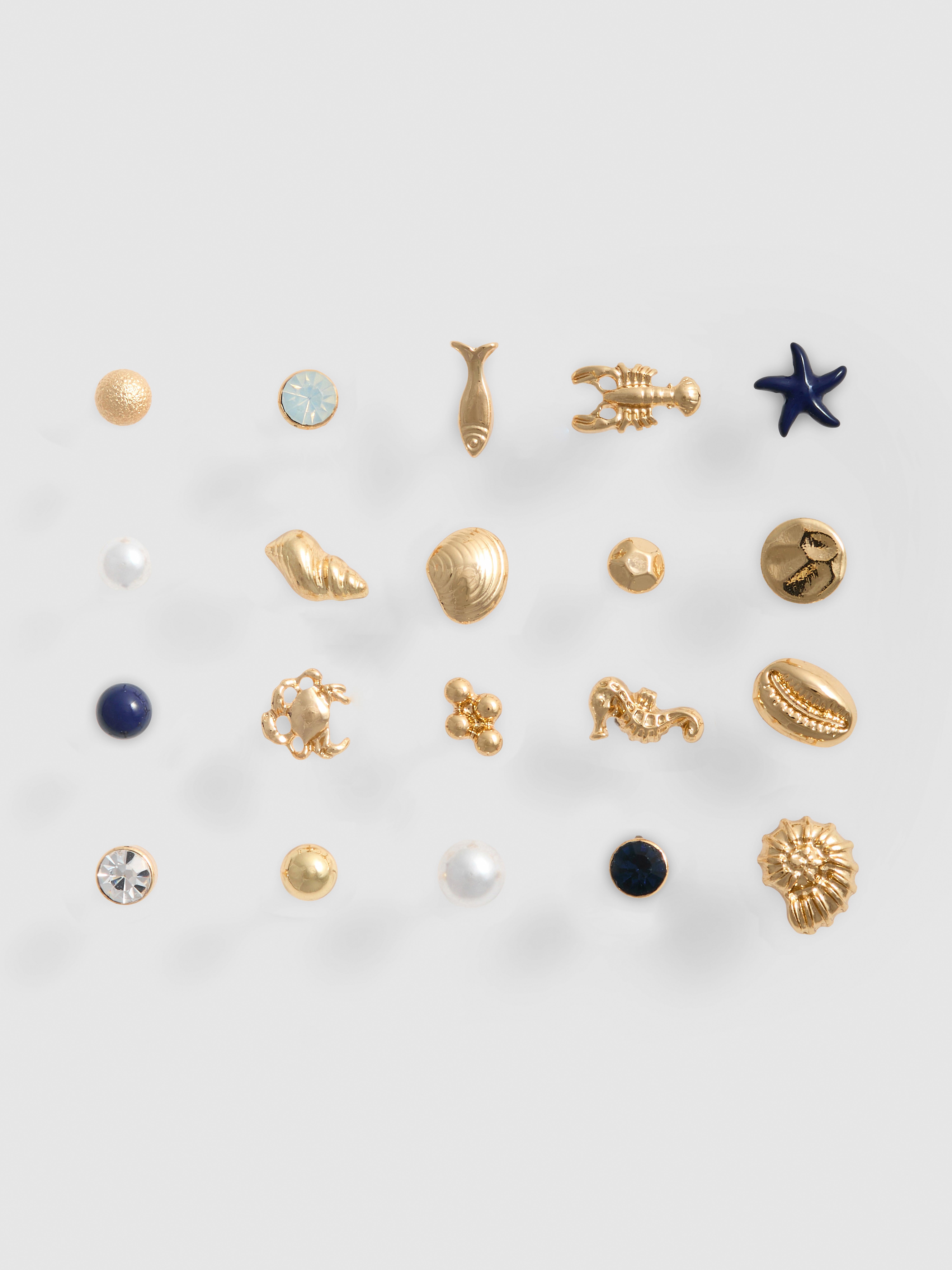 20pk Sea Life Stud Earrings