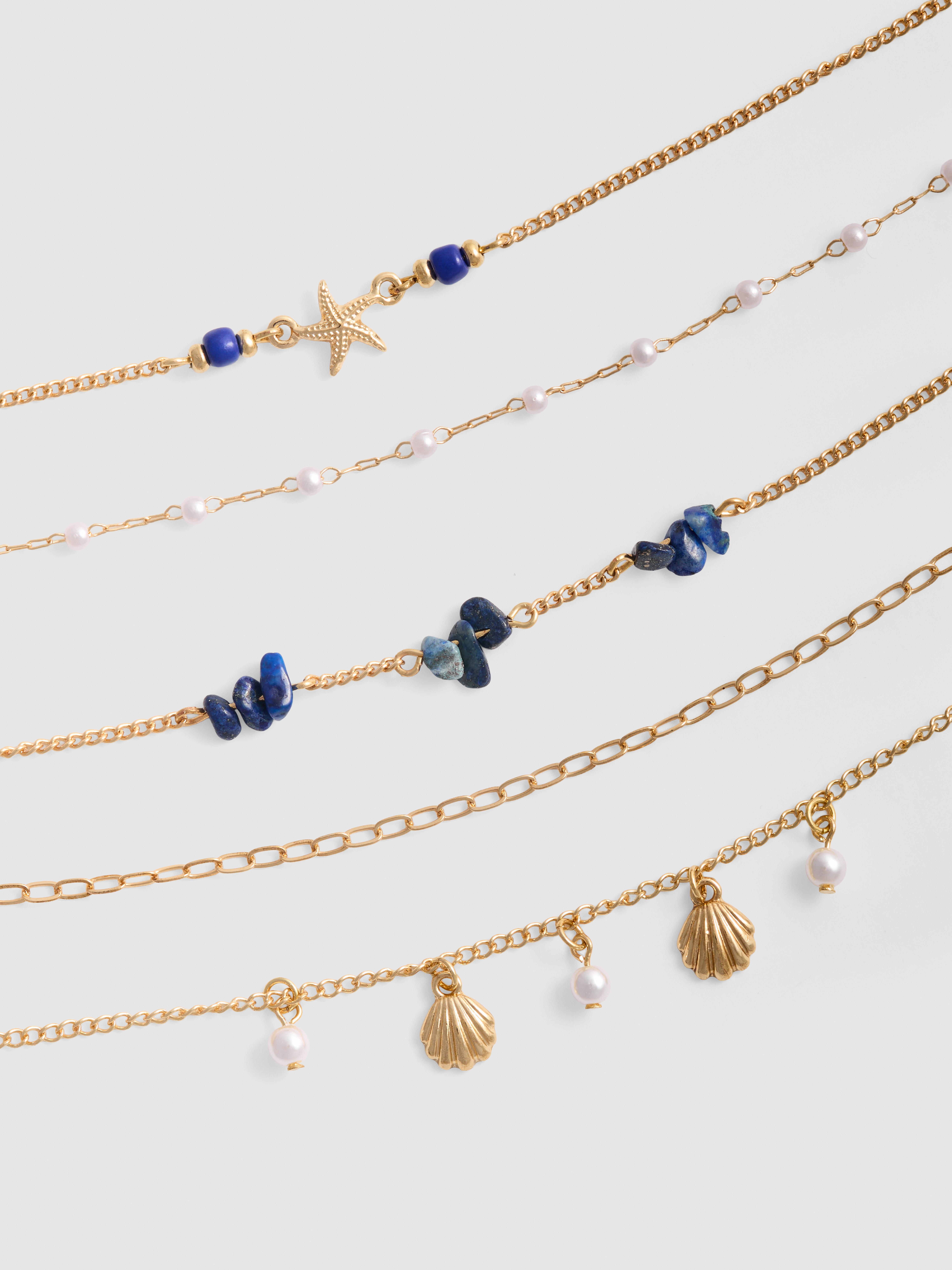 6pk Sea Life Choker Chains