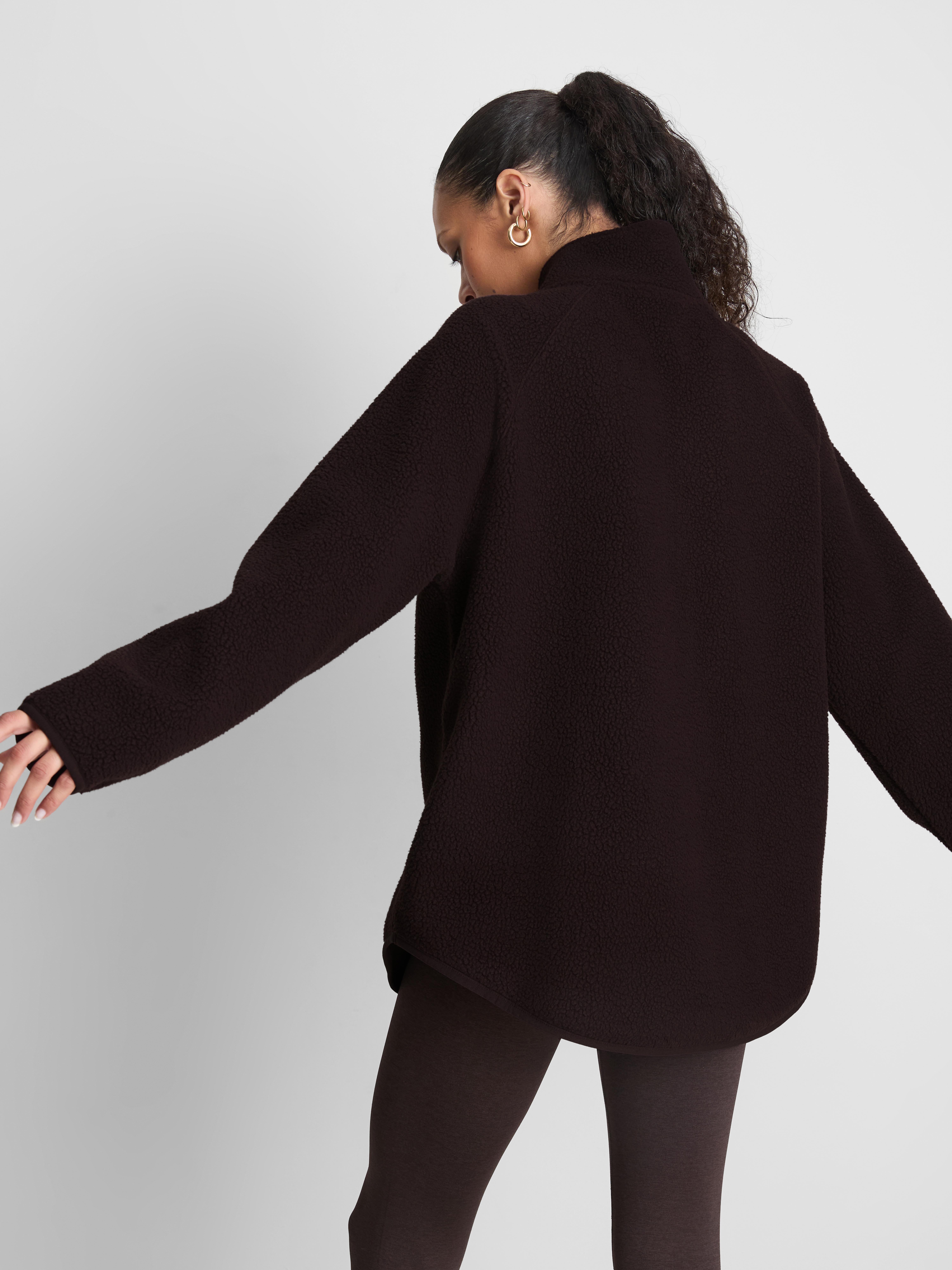 Primark Form | Borg Longline Half-Zip Sweatshirt