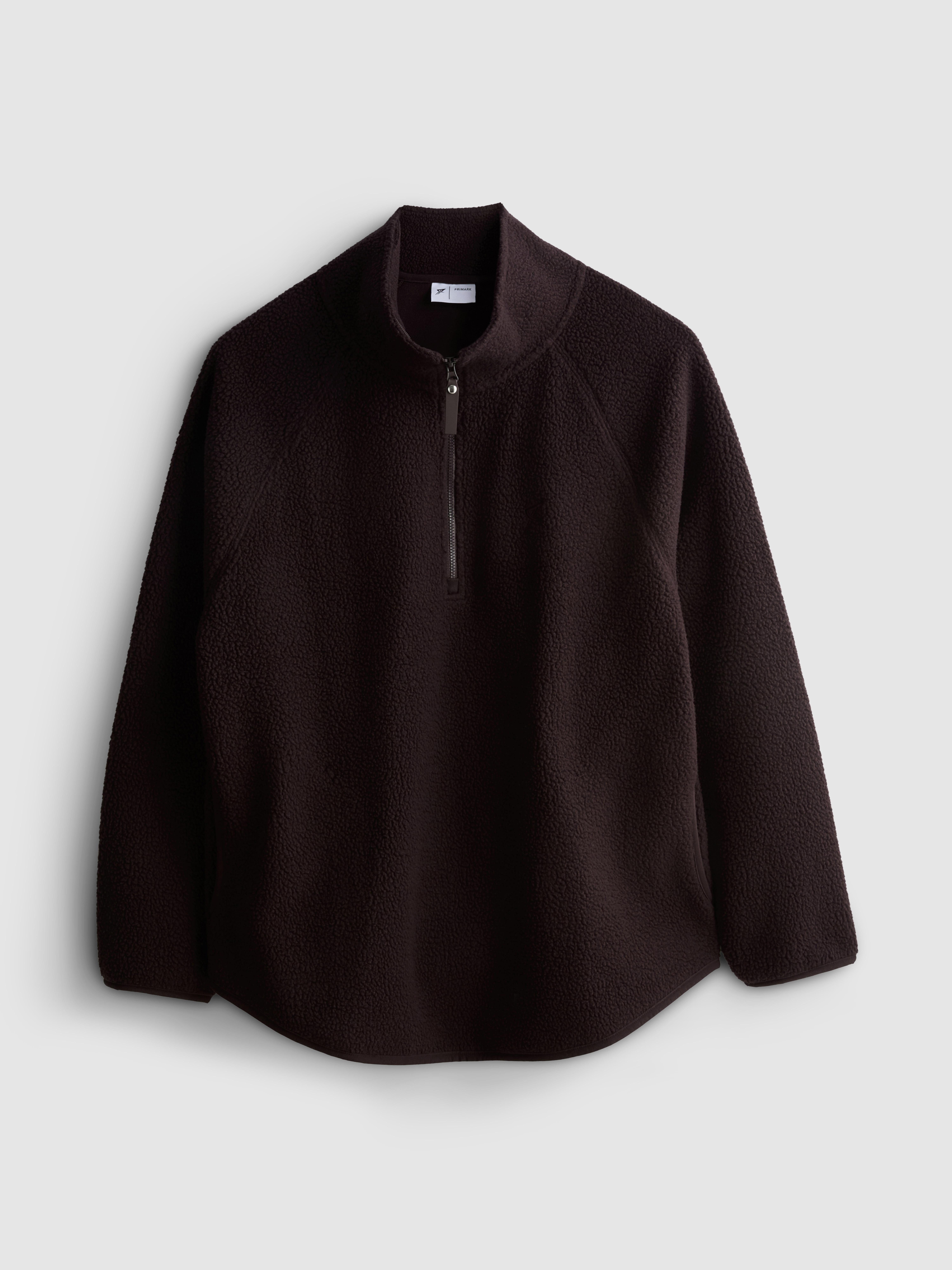 Primark Form | Borg Longline Half-Zip Sweatshirt