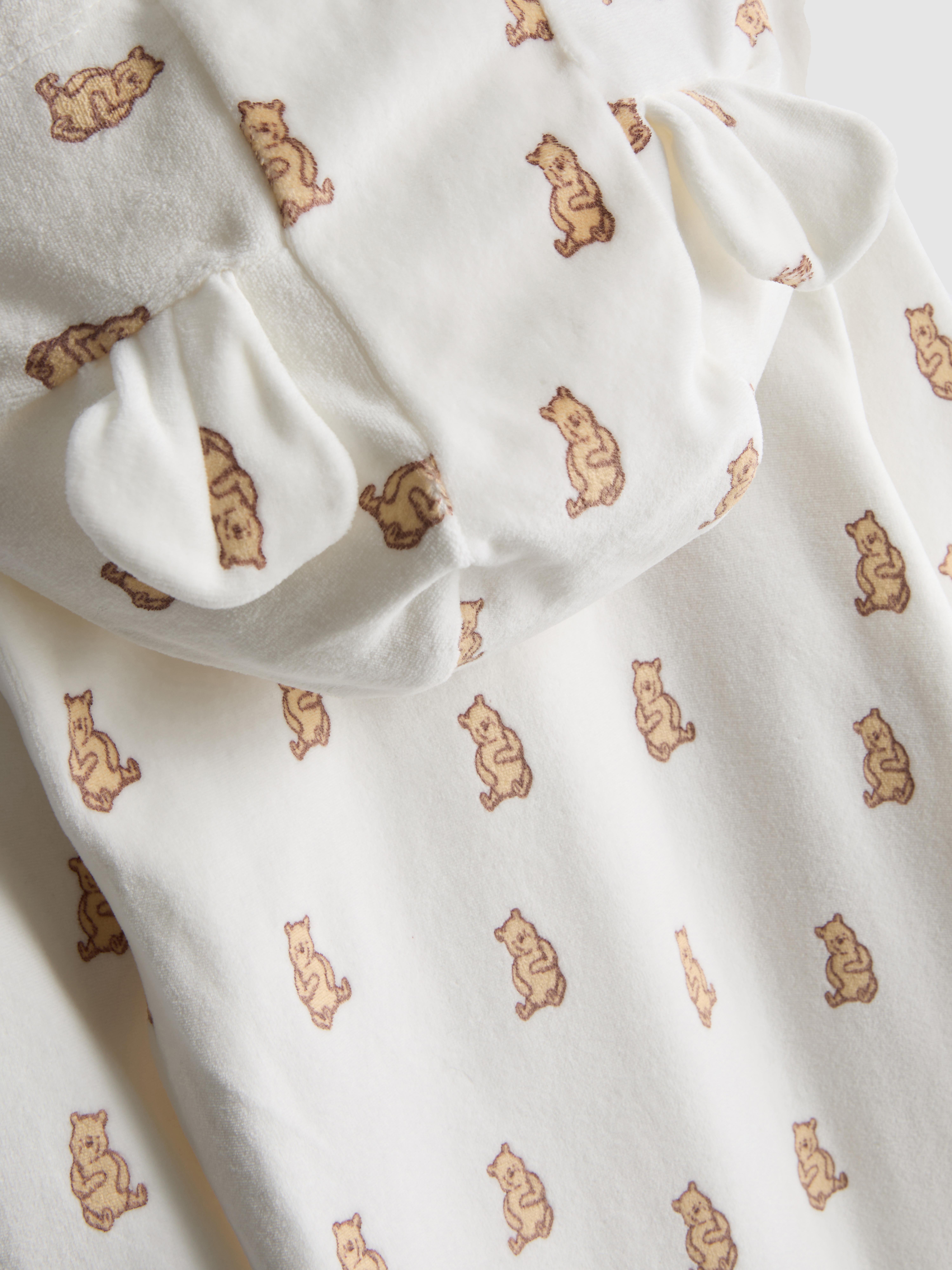 0-18mths | Disney’s Winnie the Pooh Cozy Zip-Up Onesie