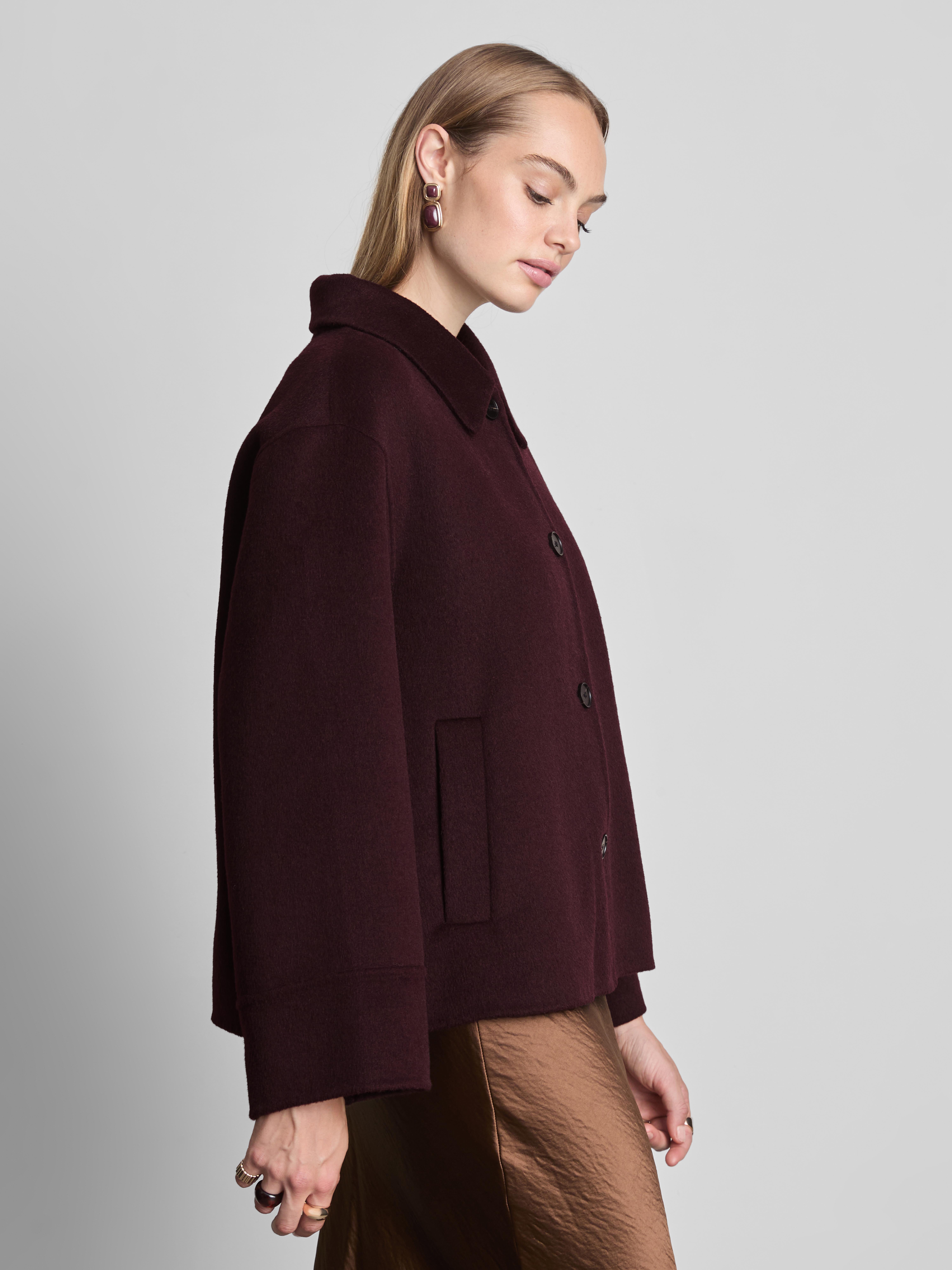 The Edit Wool-Blend Scarf-Detail Jacket