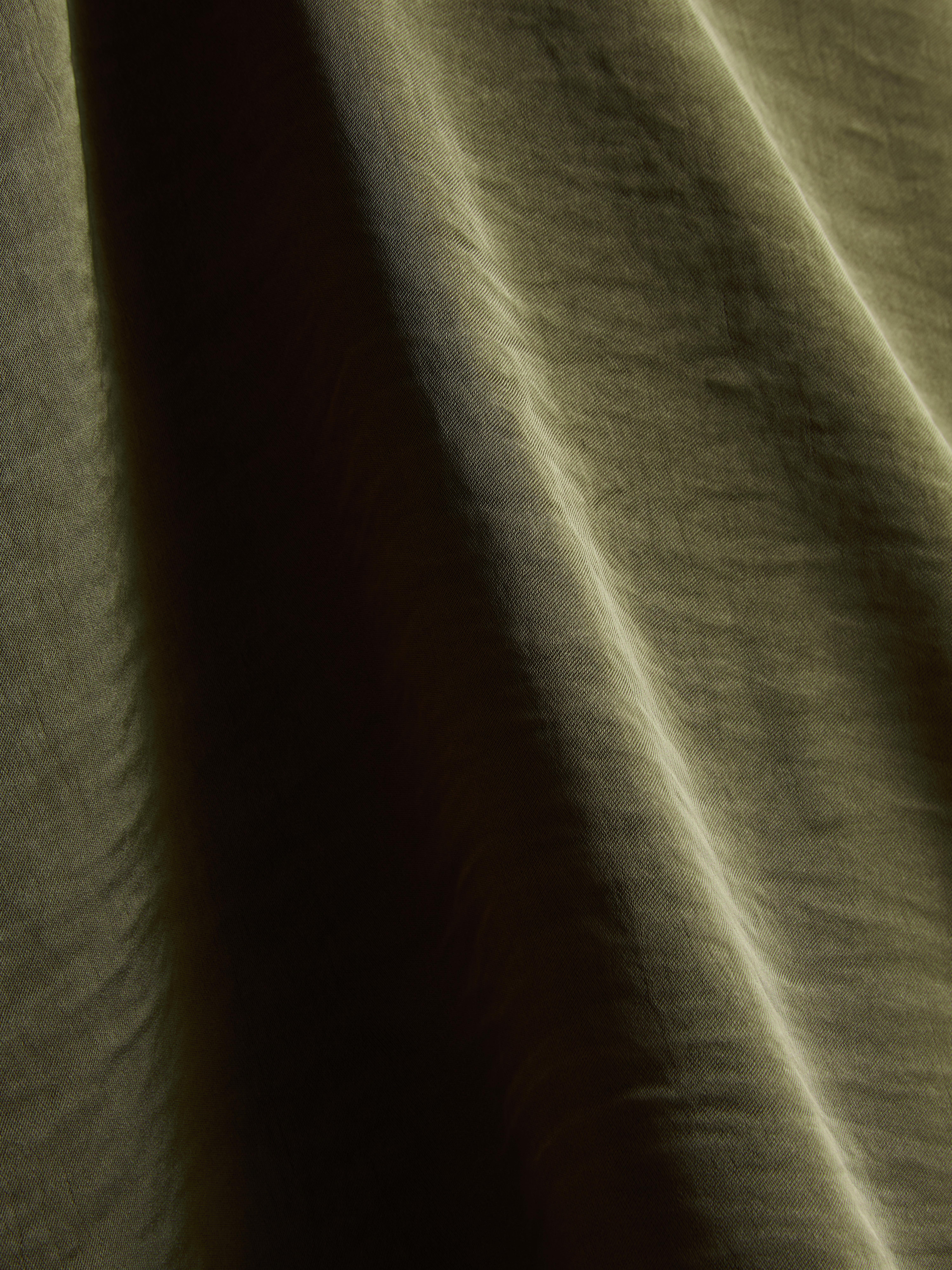 Satin High Cowl Neck Top