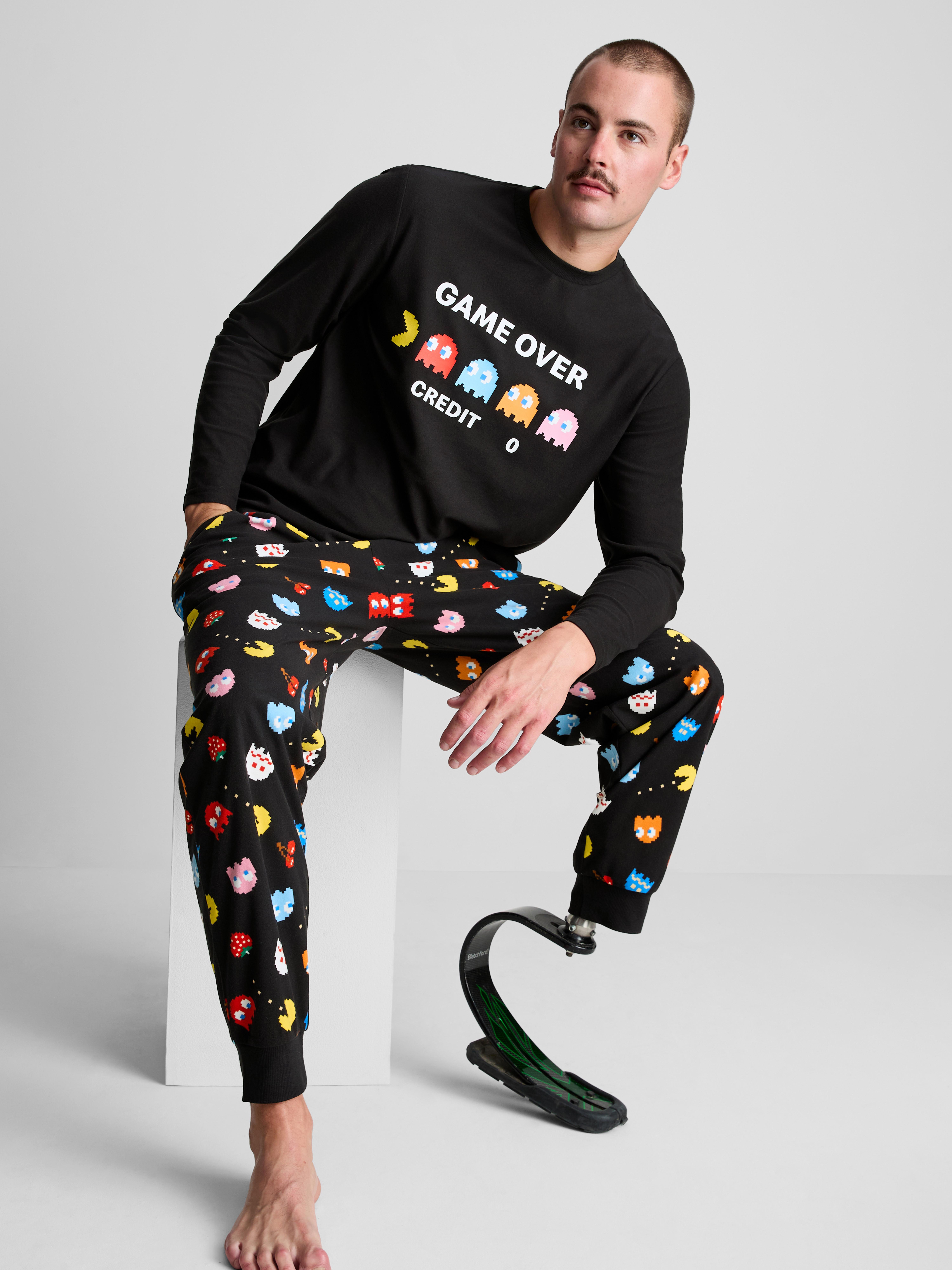PAC-MAN Game Over Long Sleeve Pyjama Set