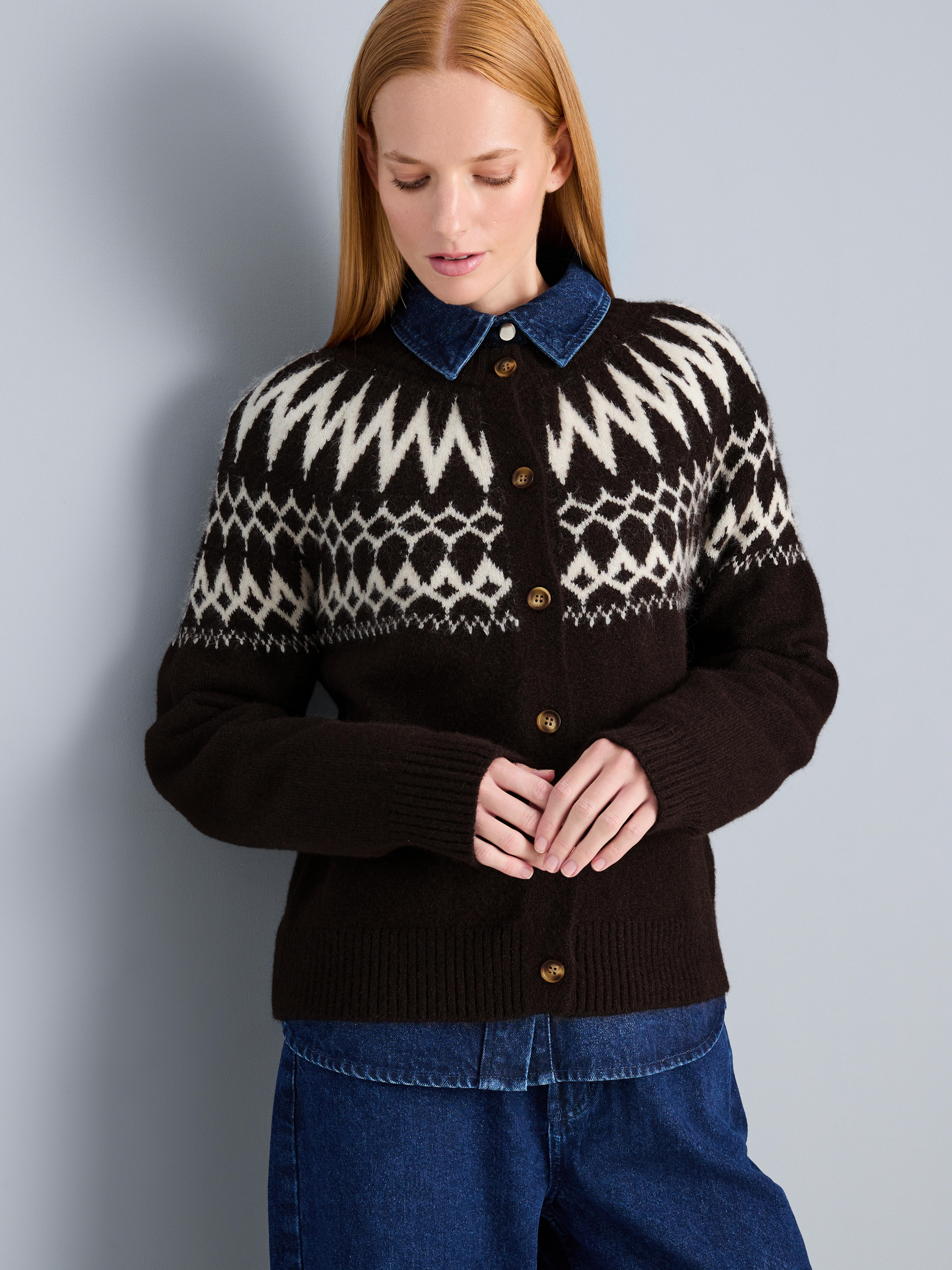 Knitted Fairisle Cardigan
