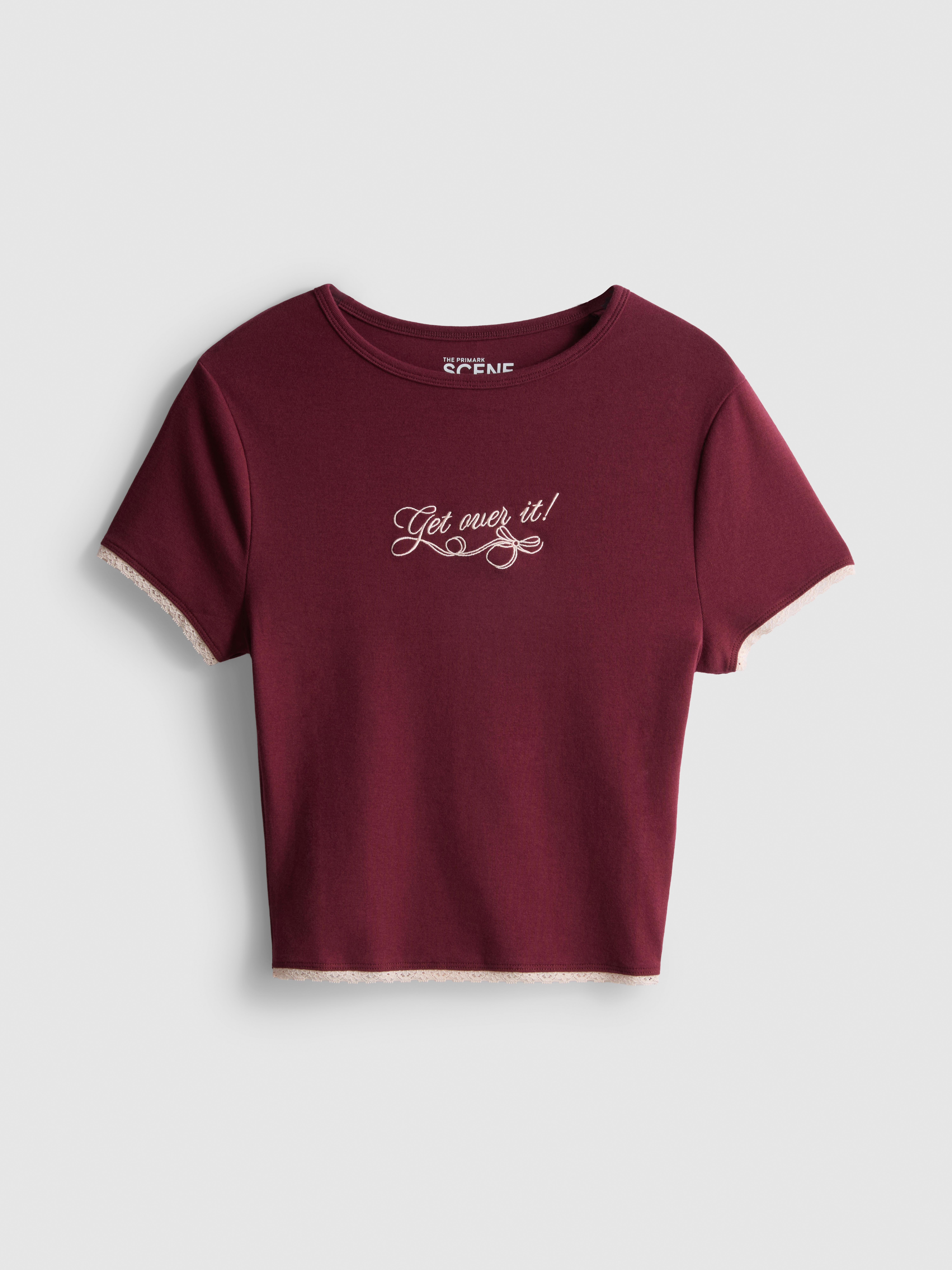 The Primark Scene | Cotton Rich Lace Trim Baby Tee