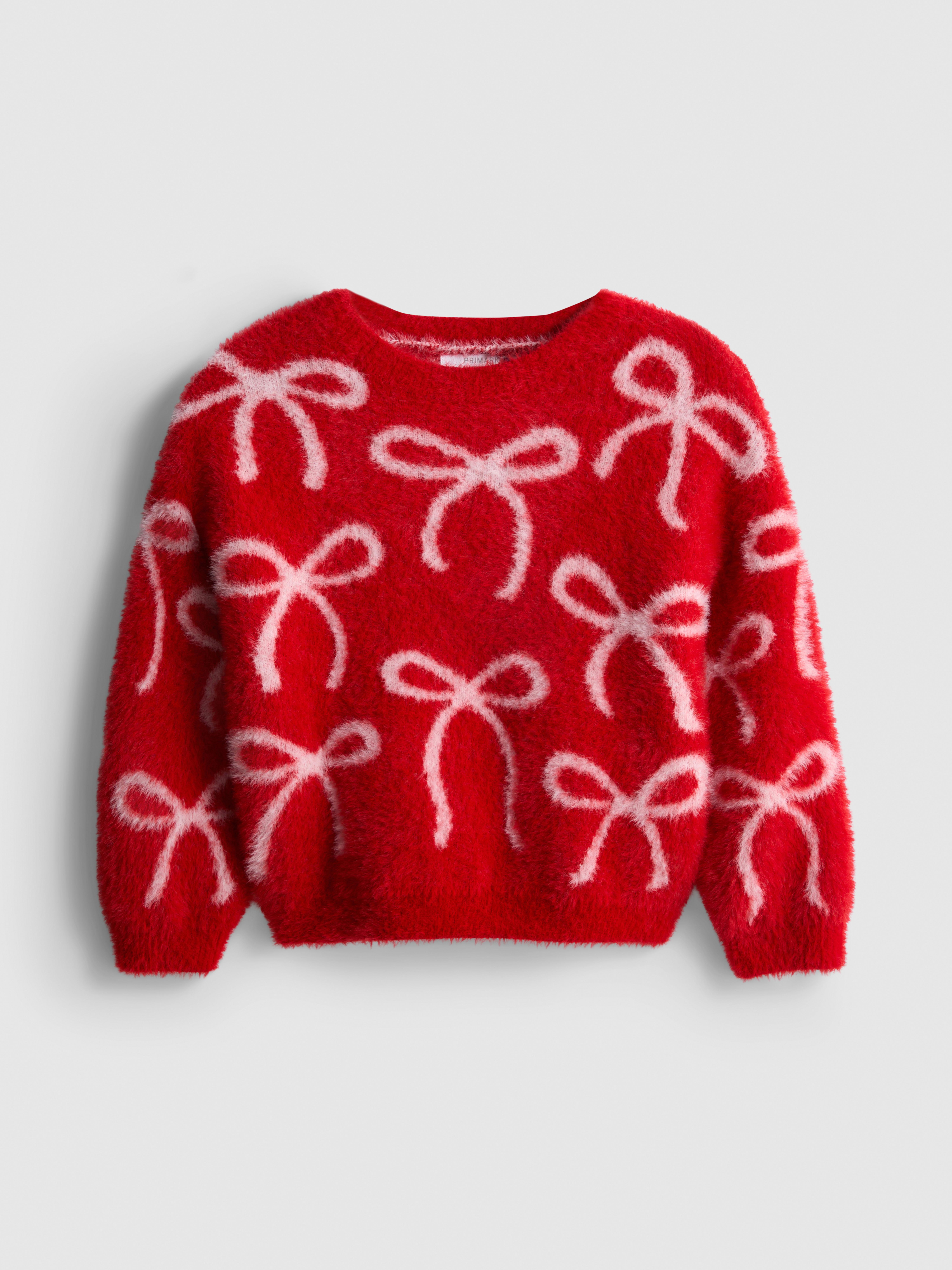 1-9yrs | Fluffy Bow Jumper