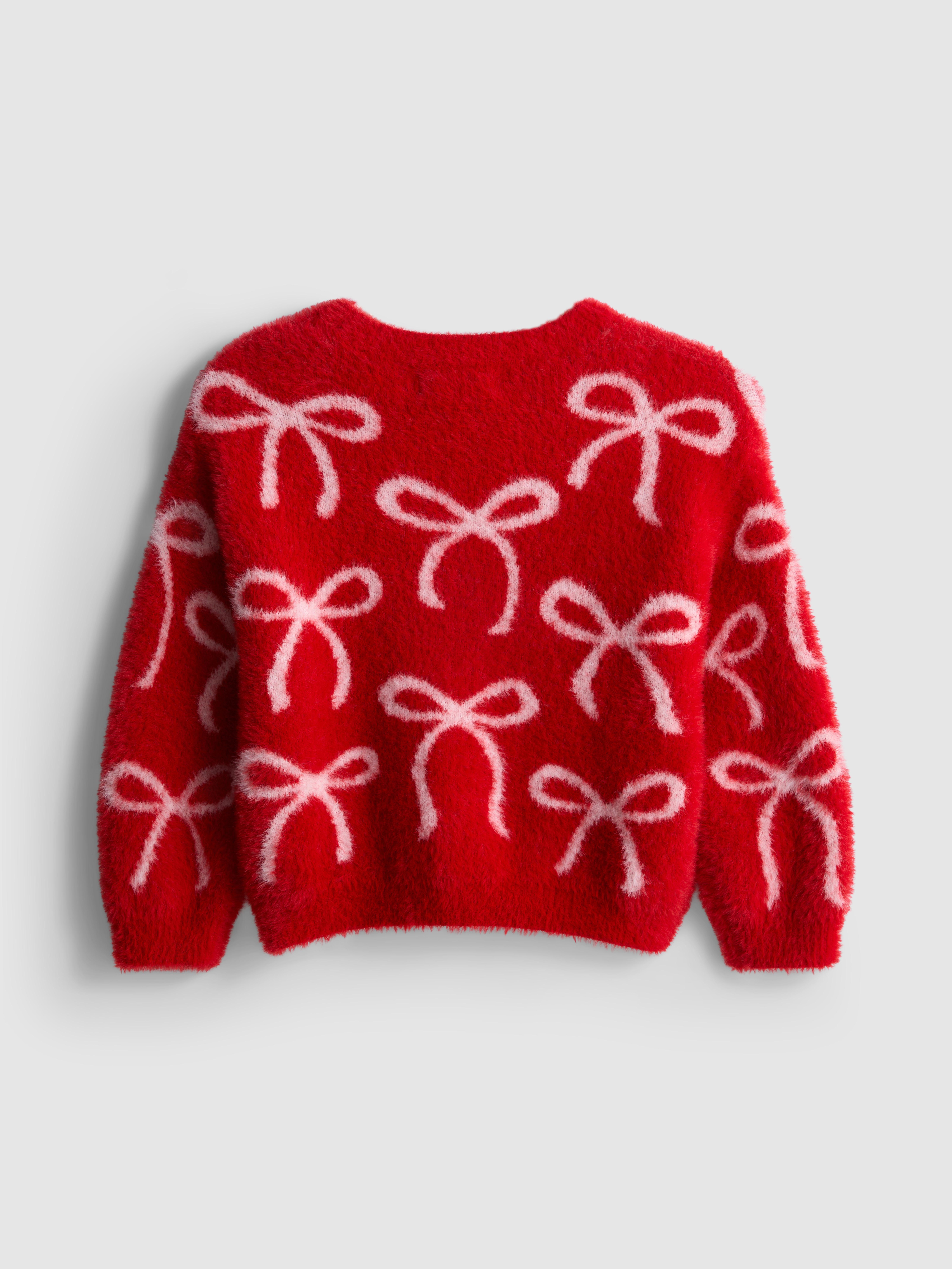 1-9yrs | Fluffy Bow Jumper