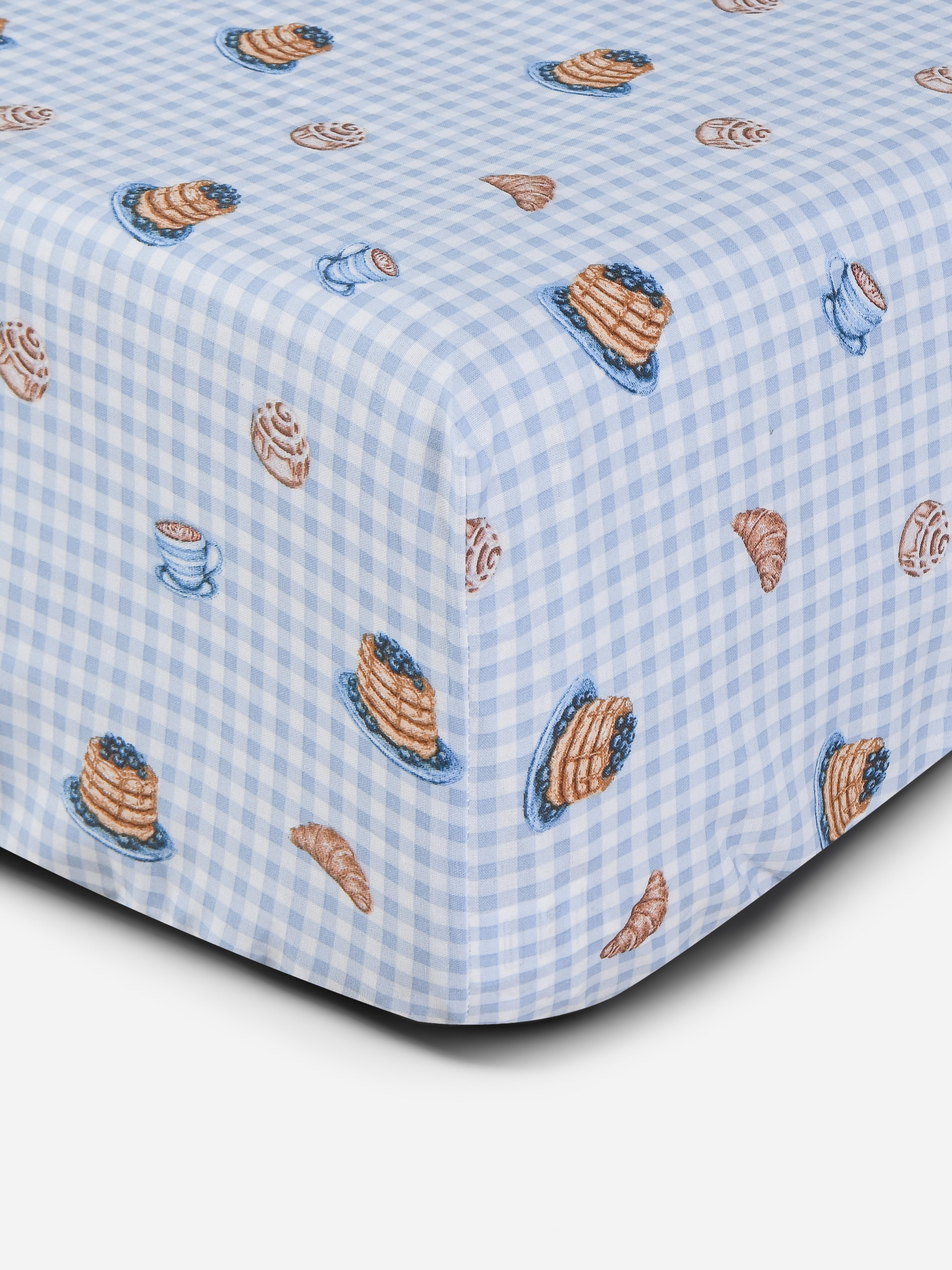 2pk Pastry Print Super King Fitted Sheets