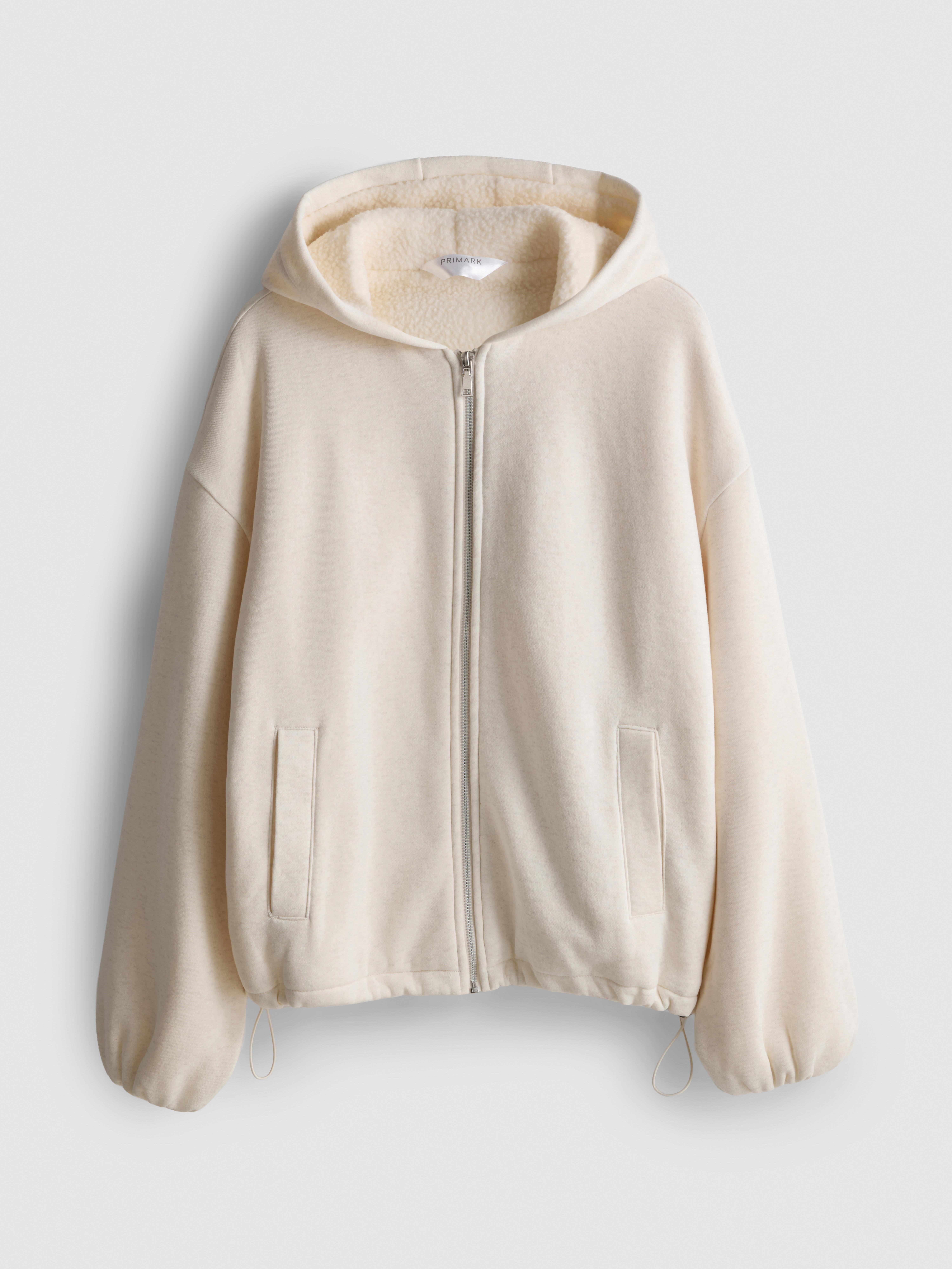 Borg-Lined Zip-Up Hoodie