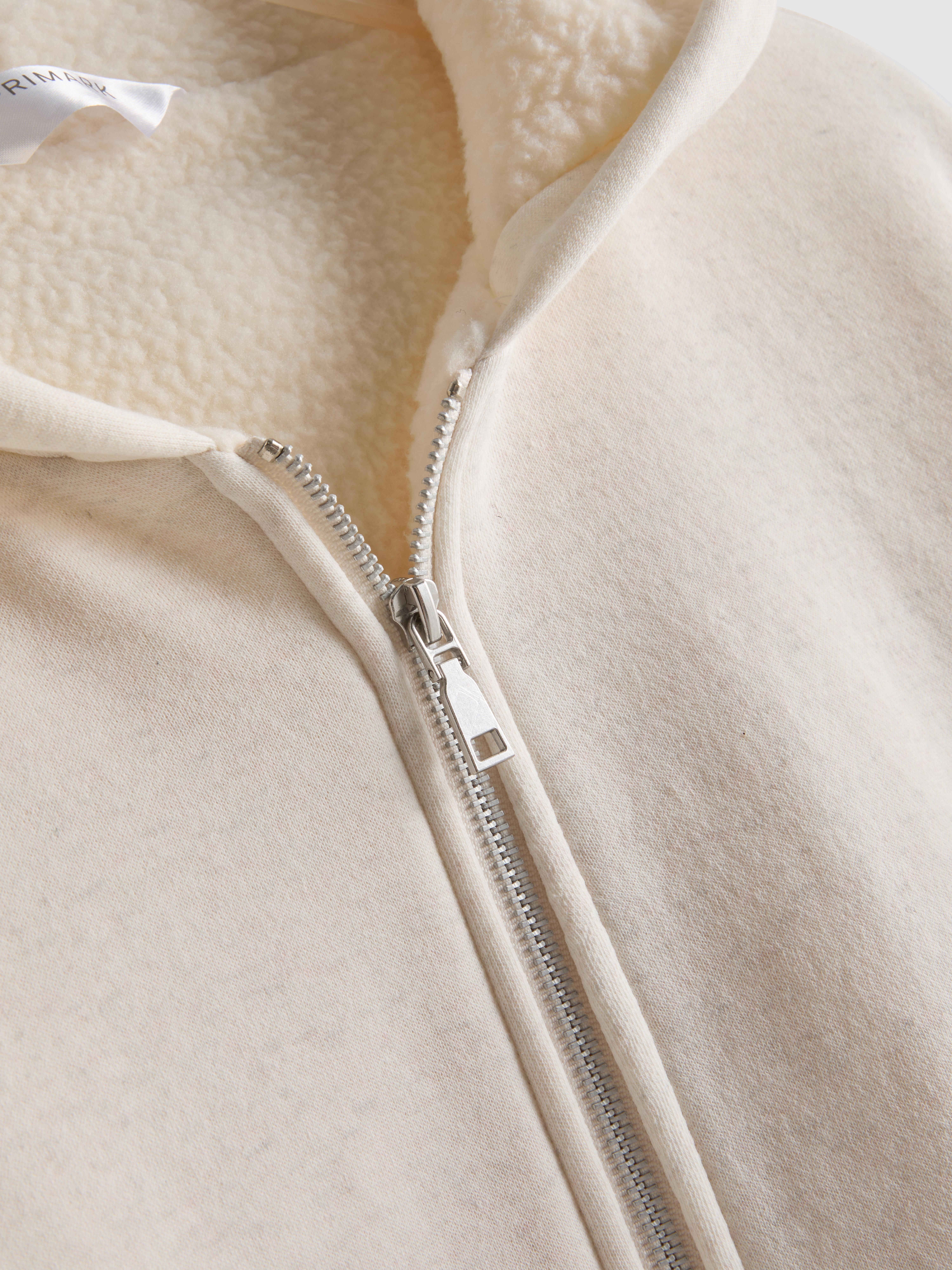Borg-Lined Zip-Up Hoodie