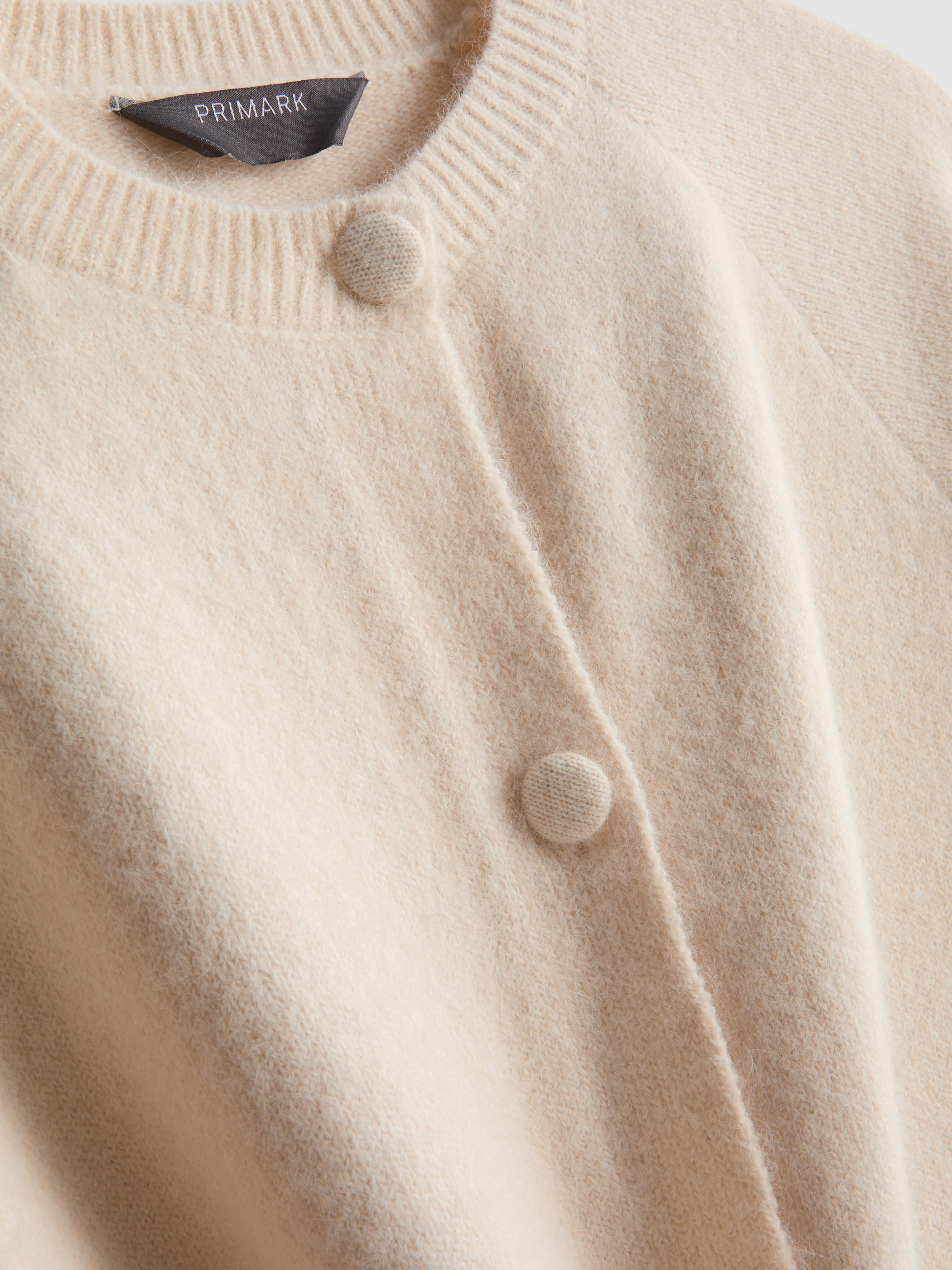 Brushed Boxy Short-Sleeve Cardigan