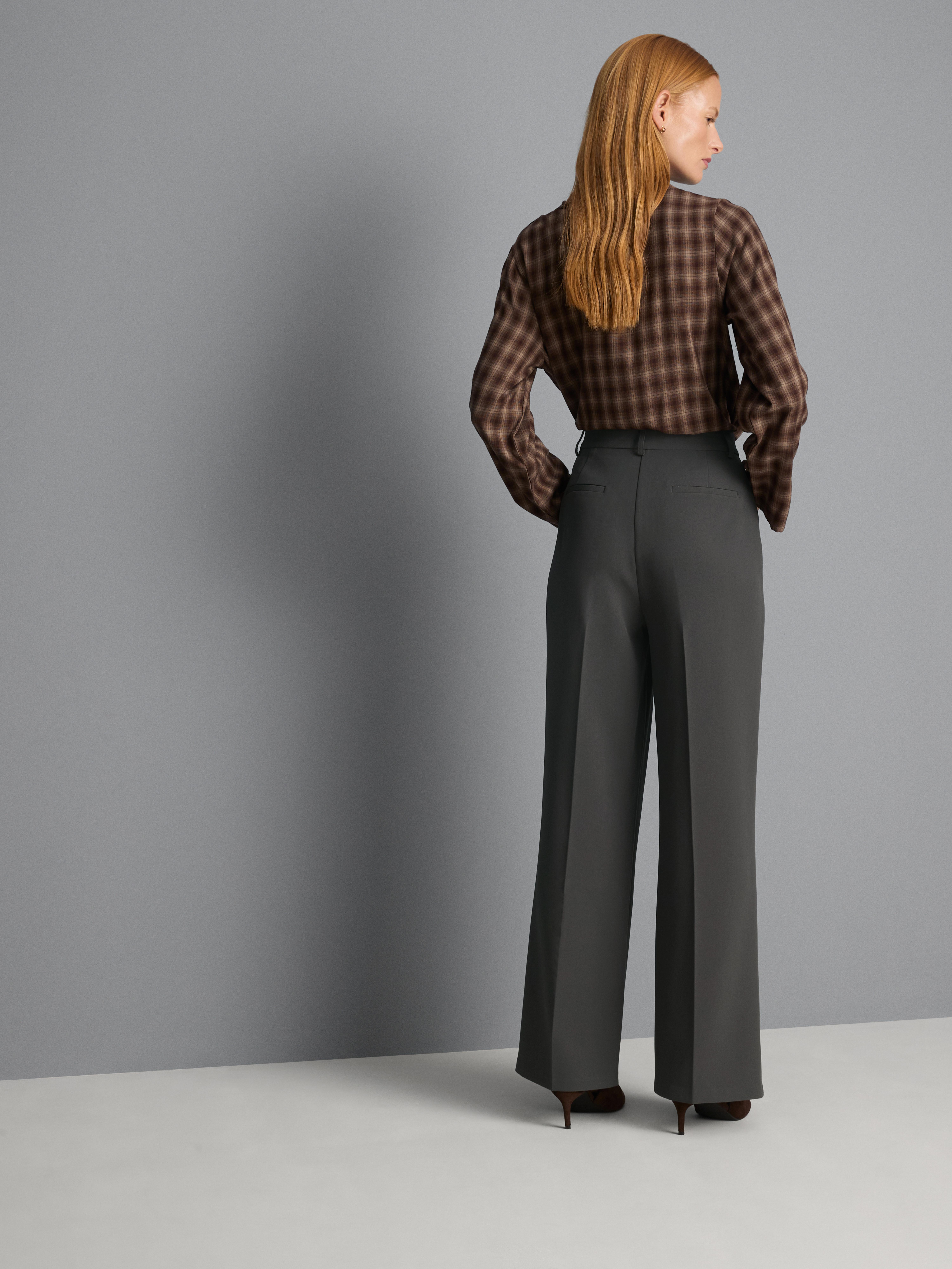 Pleated Wide Leg Pants