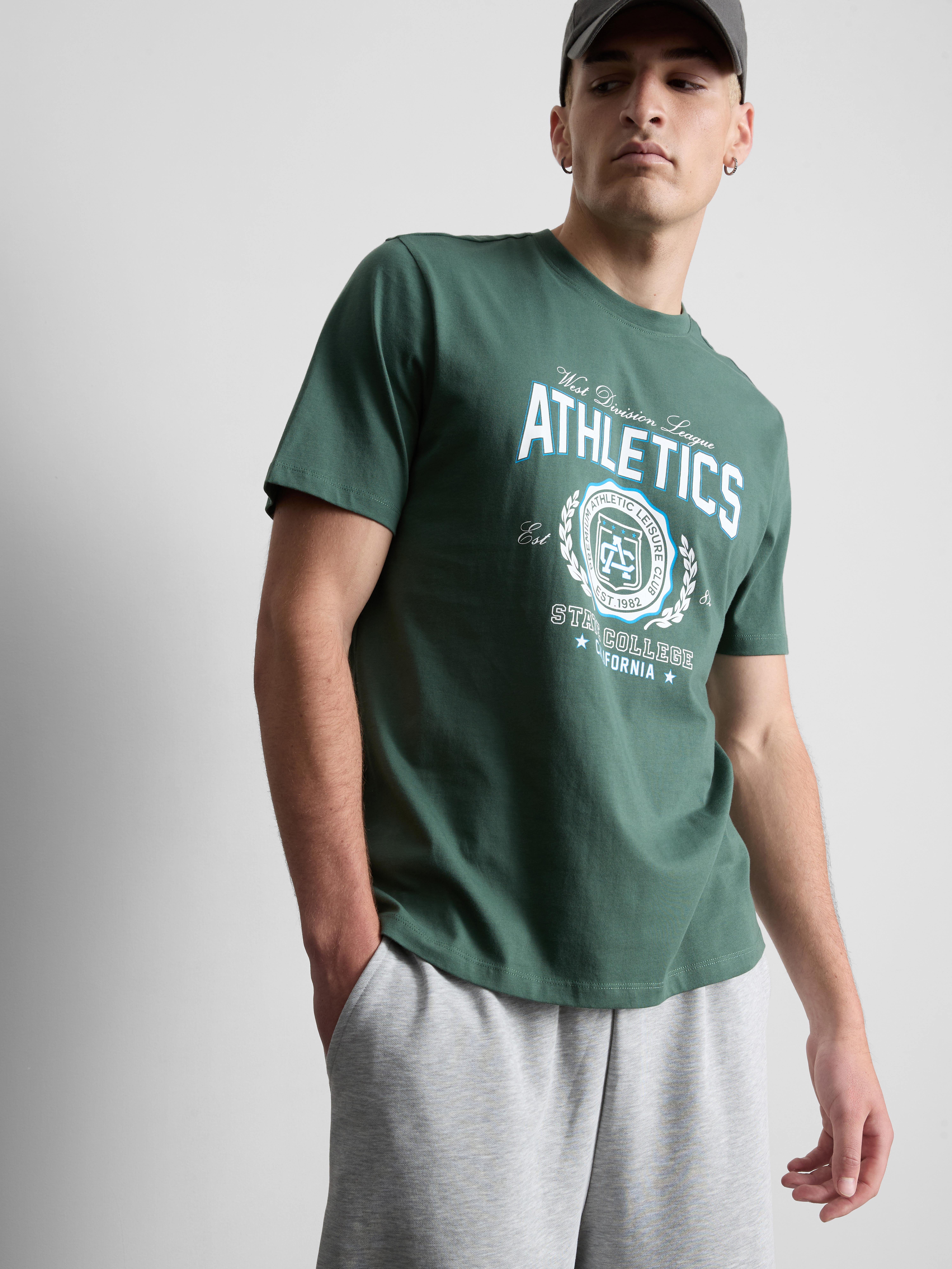 Tricou cu imprimeu Athletics