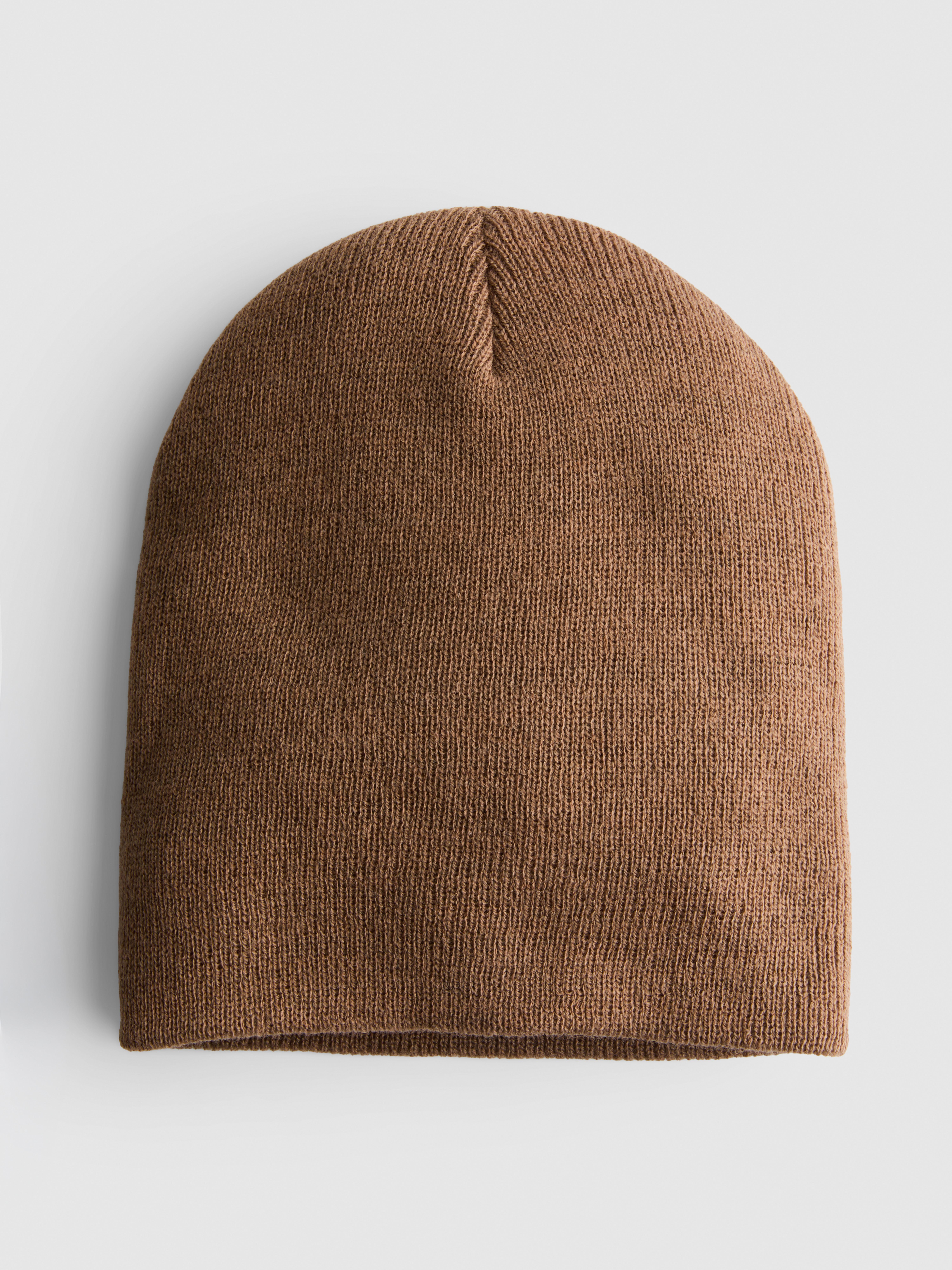 Men's Mocha Knitted Beanie Hat | Primark