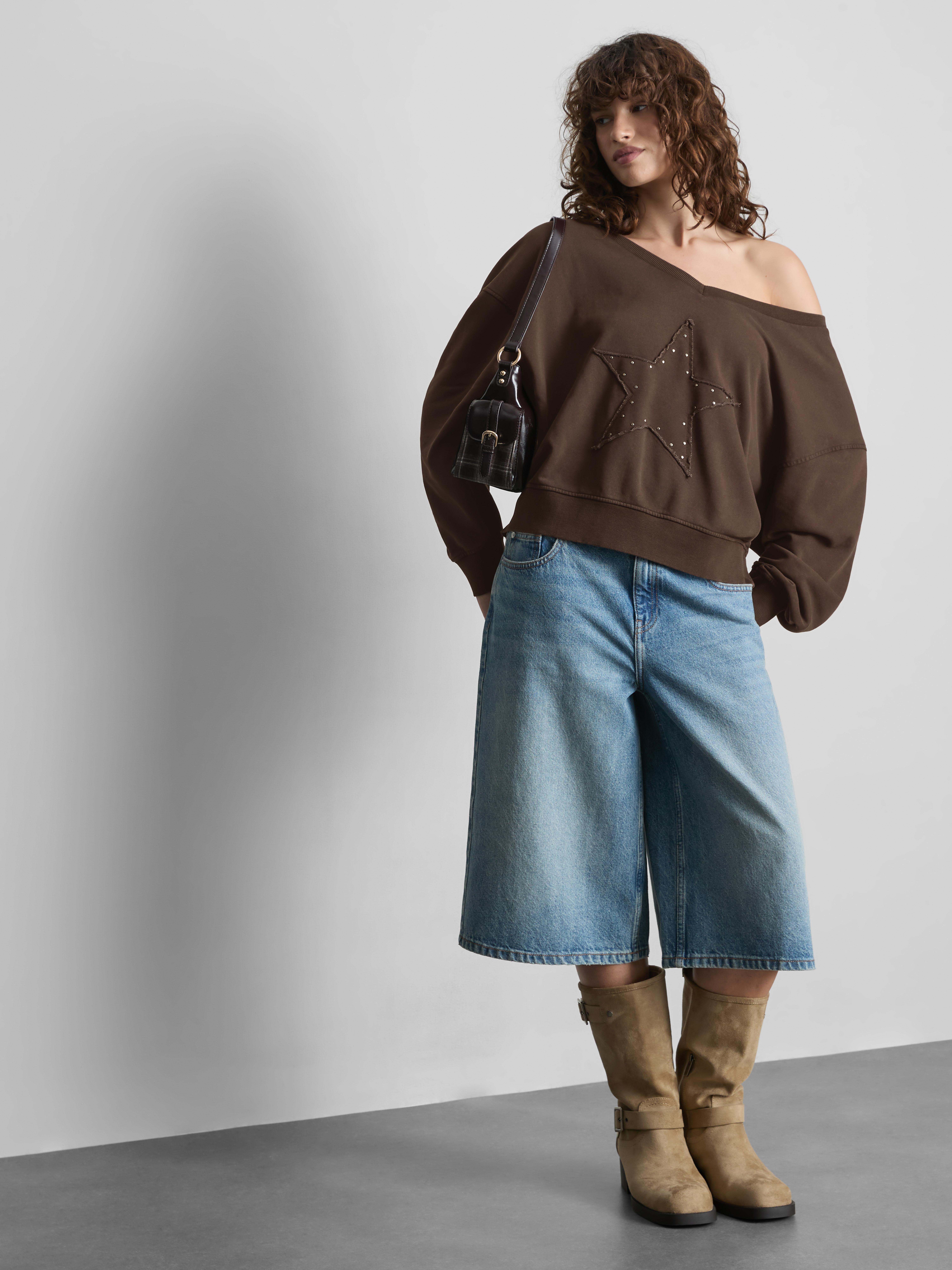 The Primark Scene | Sweat-shirt à épaules dénudées