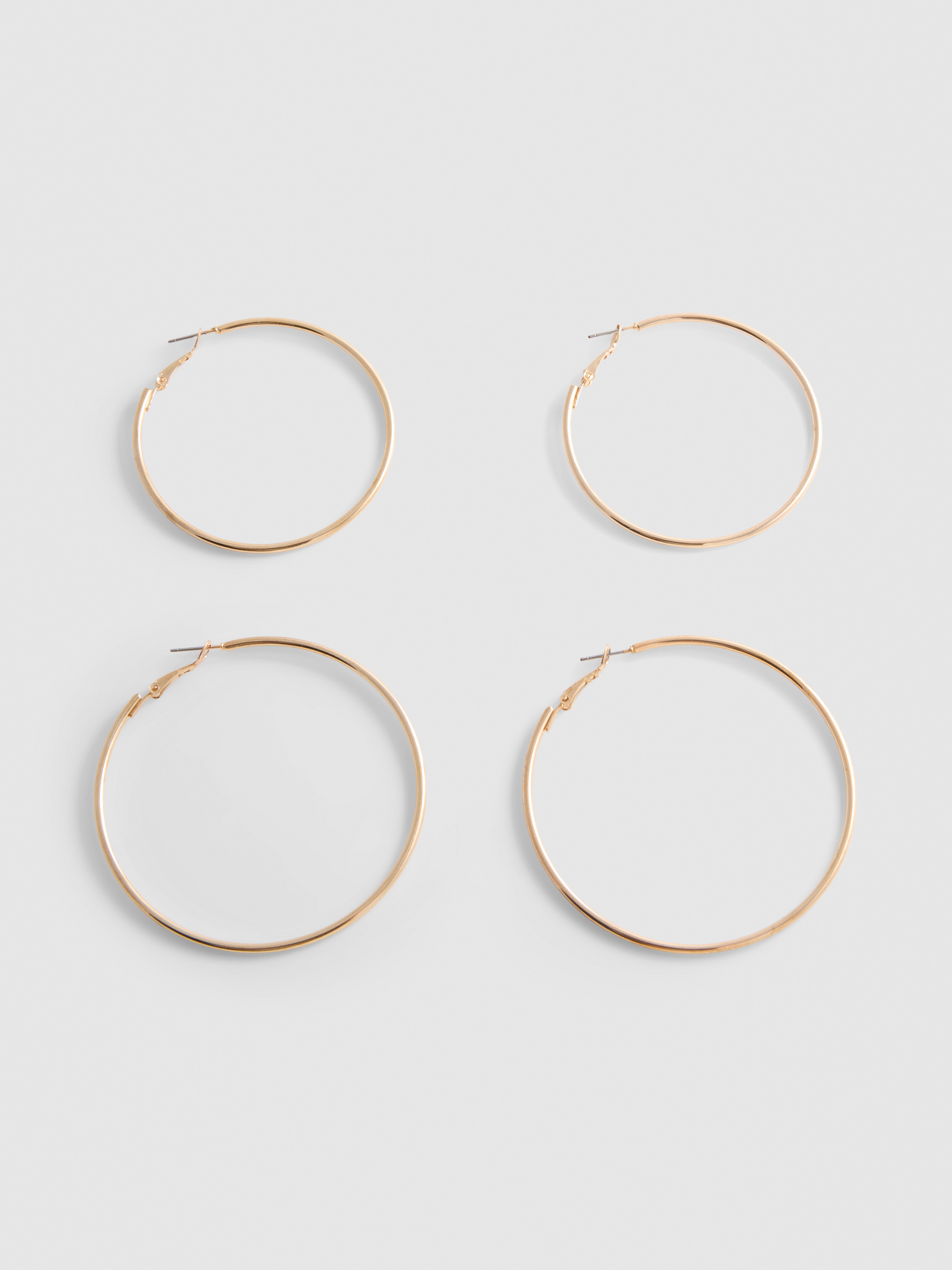 2pk Hoop Earrings