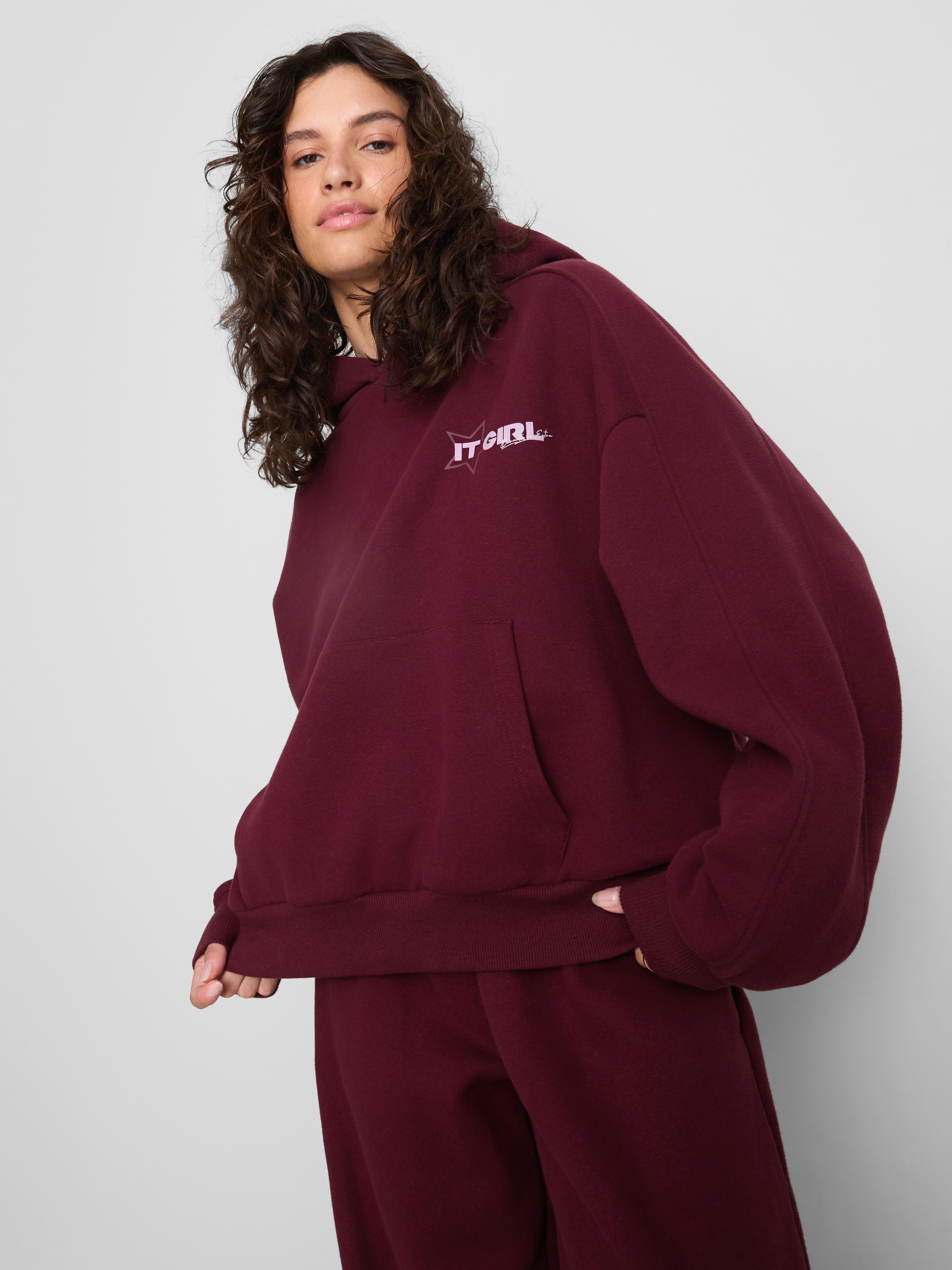 Cotton-Rich Slogan Hoodie
