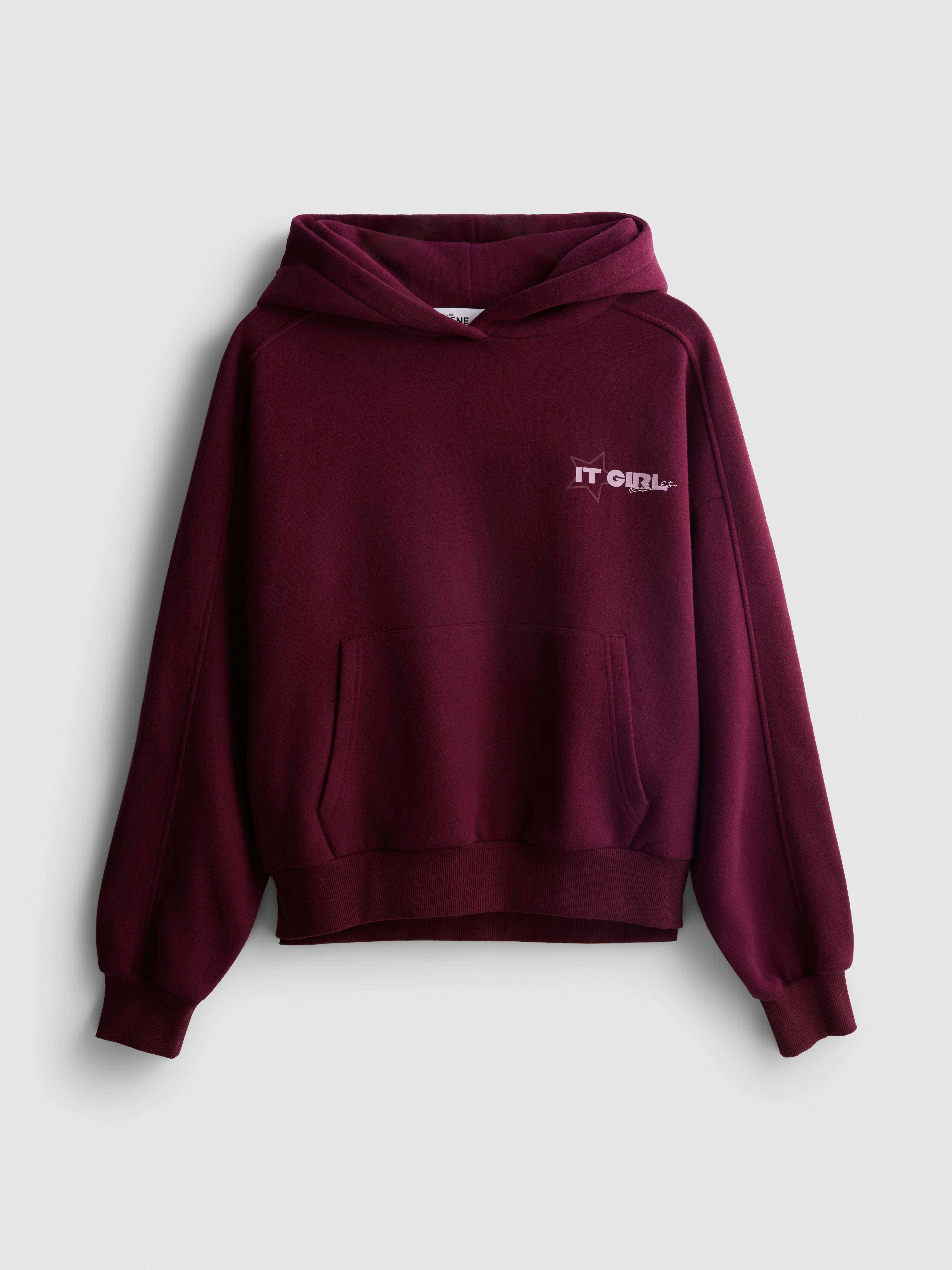 Cotton-Rich Slogan Hoodie