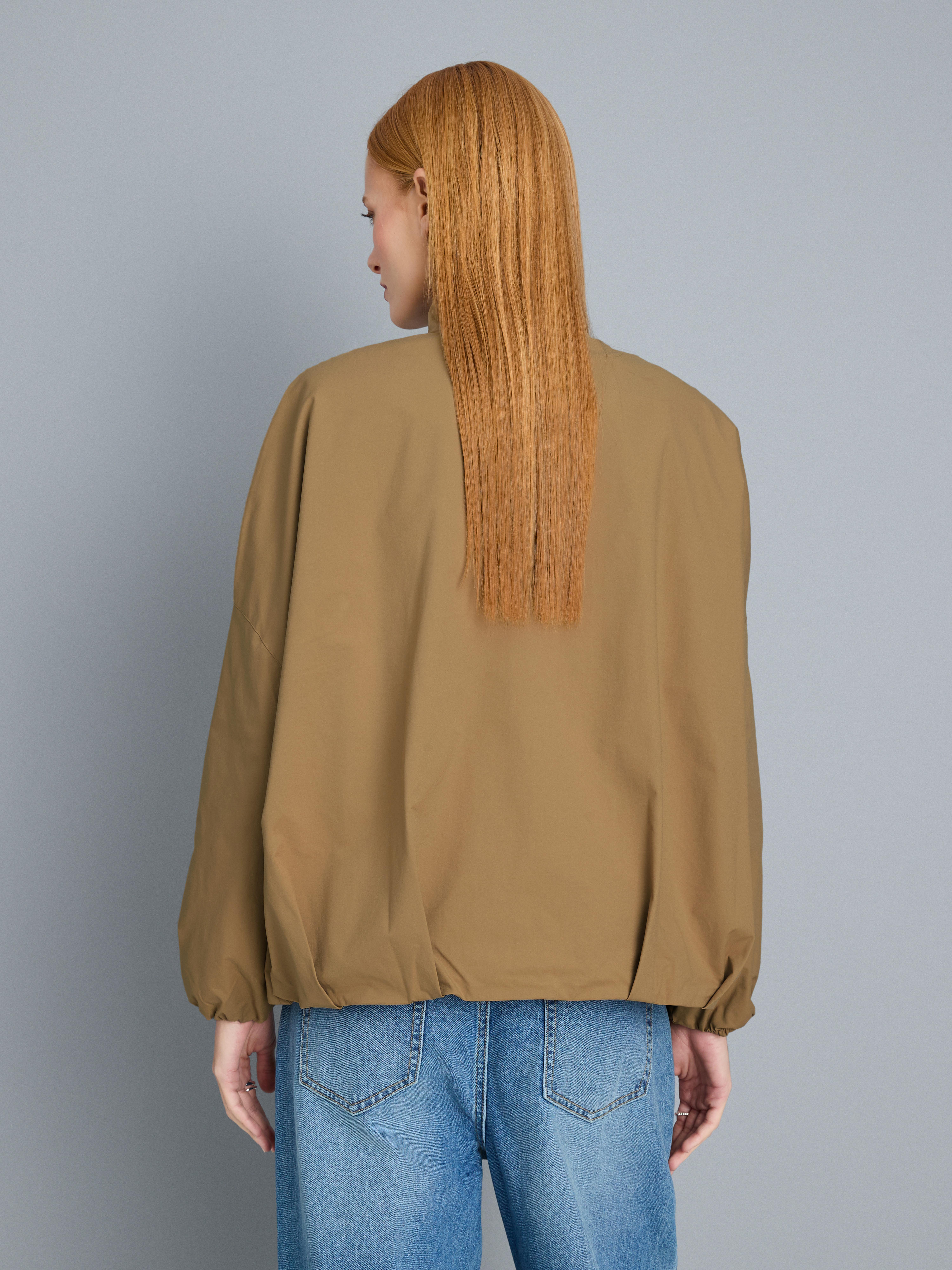 Relaxed Funnel Neck Jacket