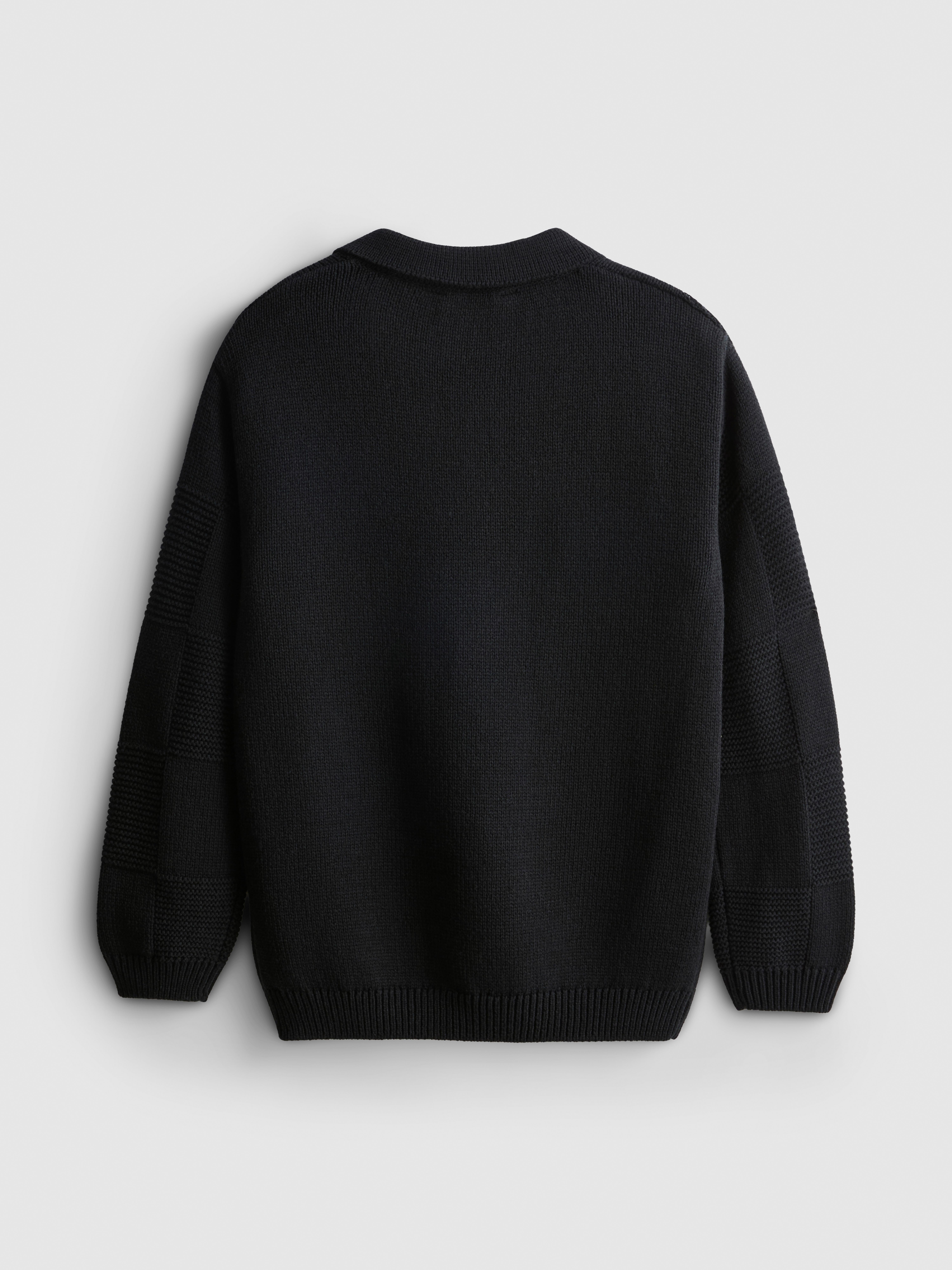 Boys Black 7-15yrs | Polo Jumper | Primark