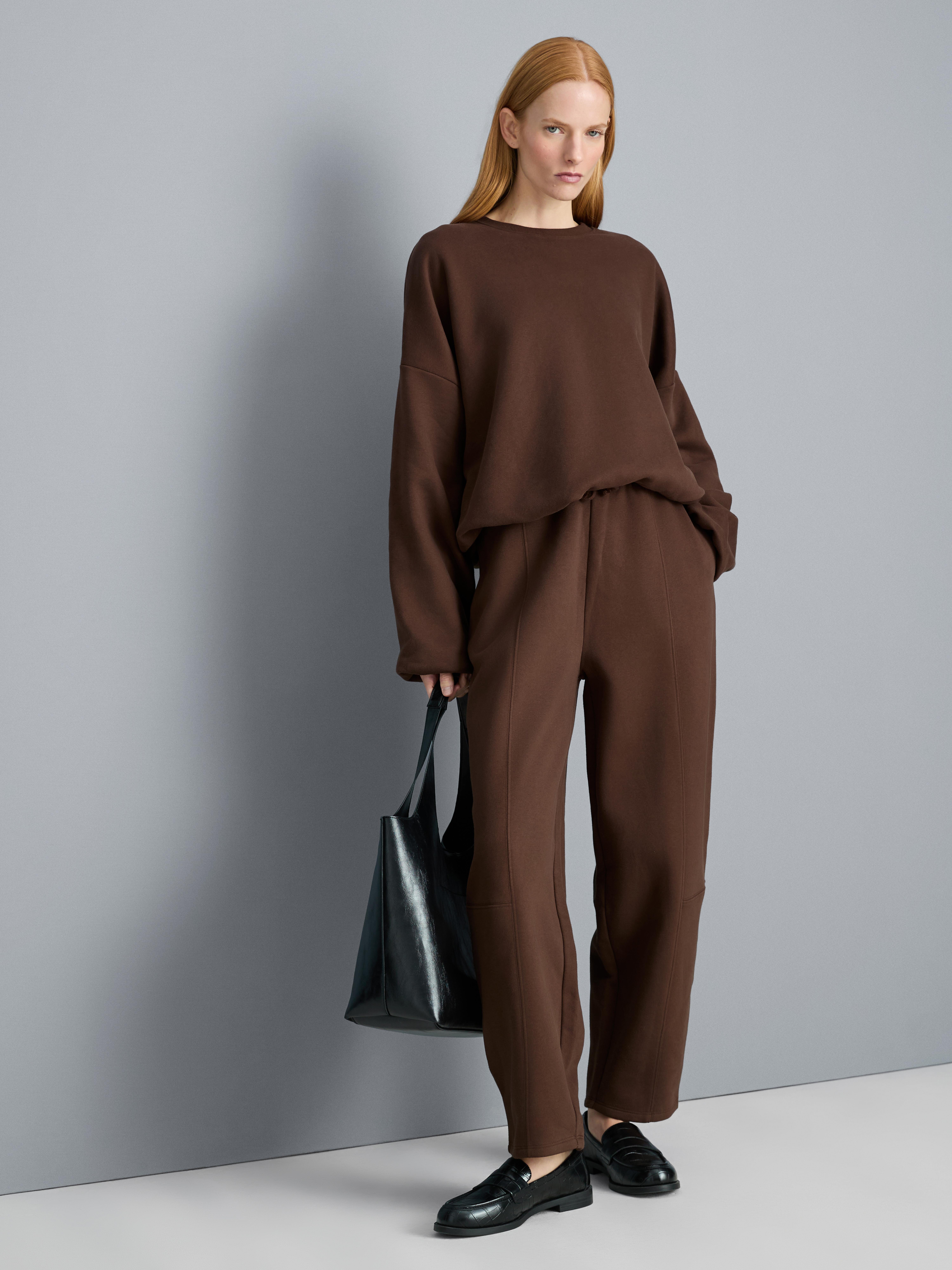 Cotton Rich Bubble Hem Sweatshirt