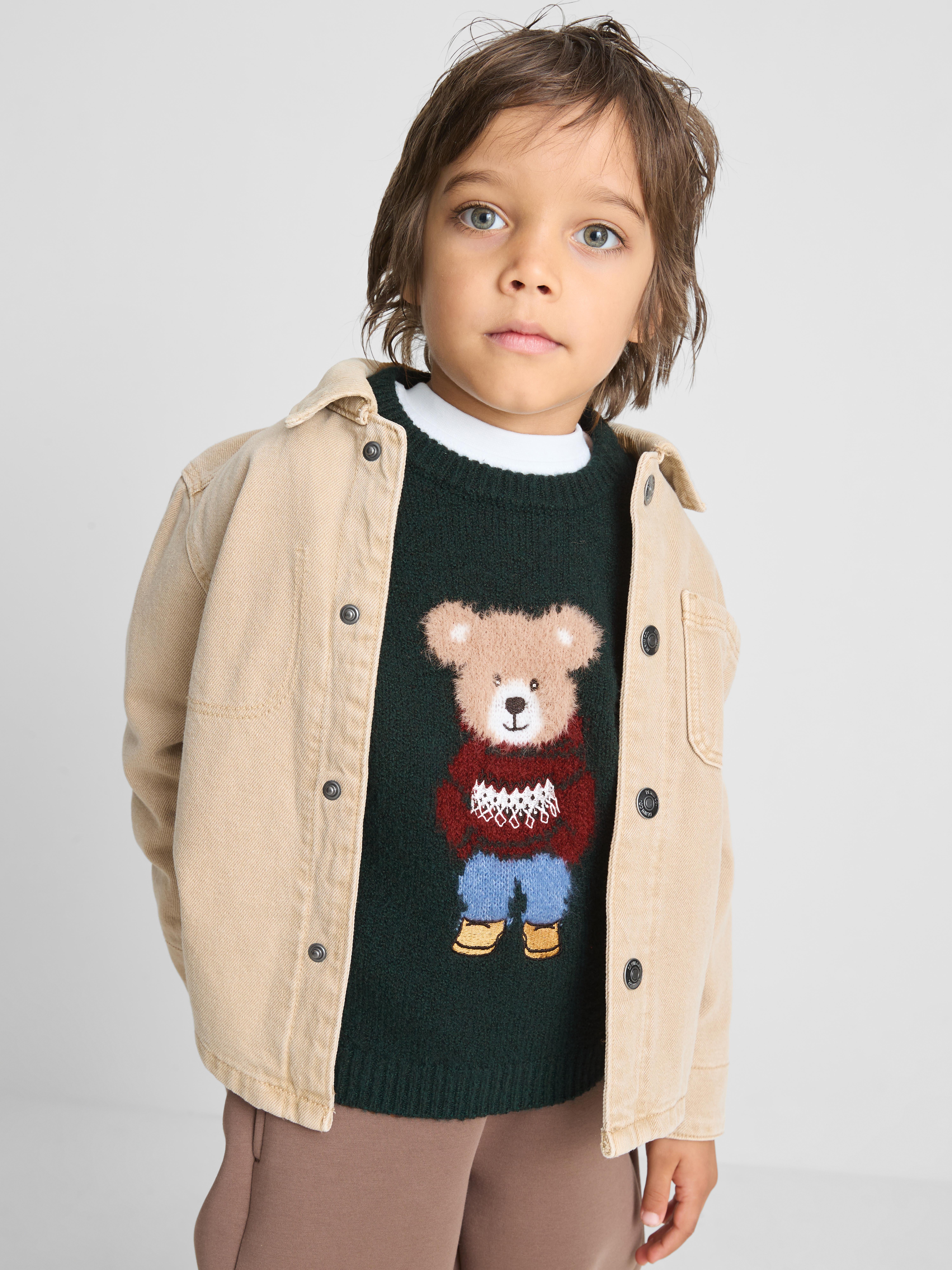 1-9yrs | Bear Graphic Sweater