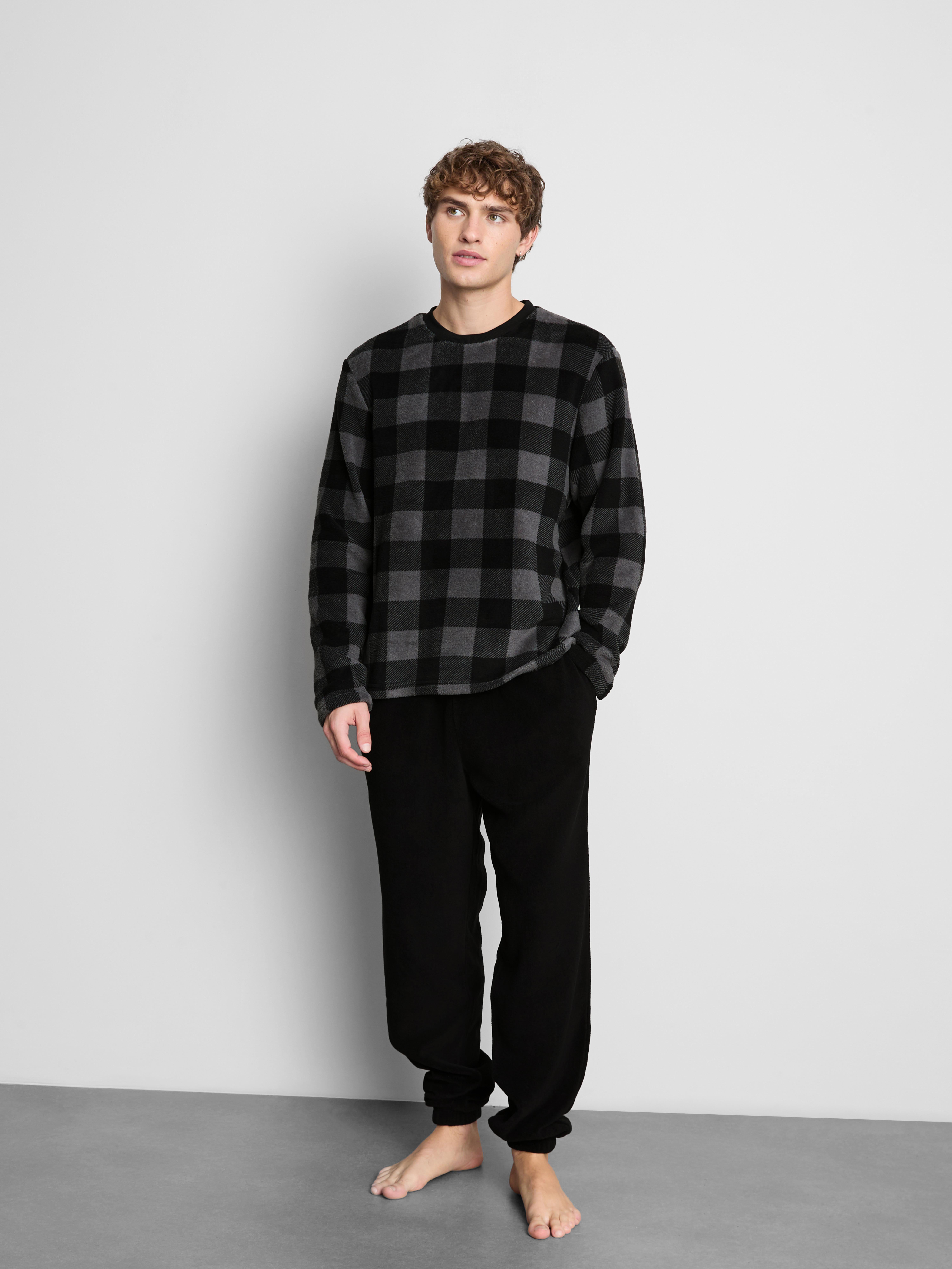 Checker Fleece Pajamas