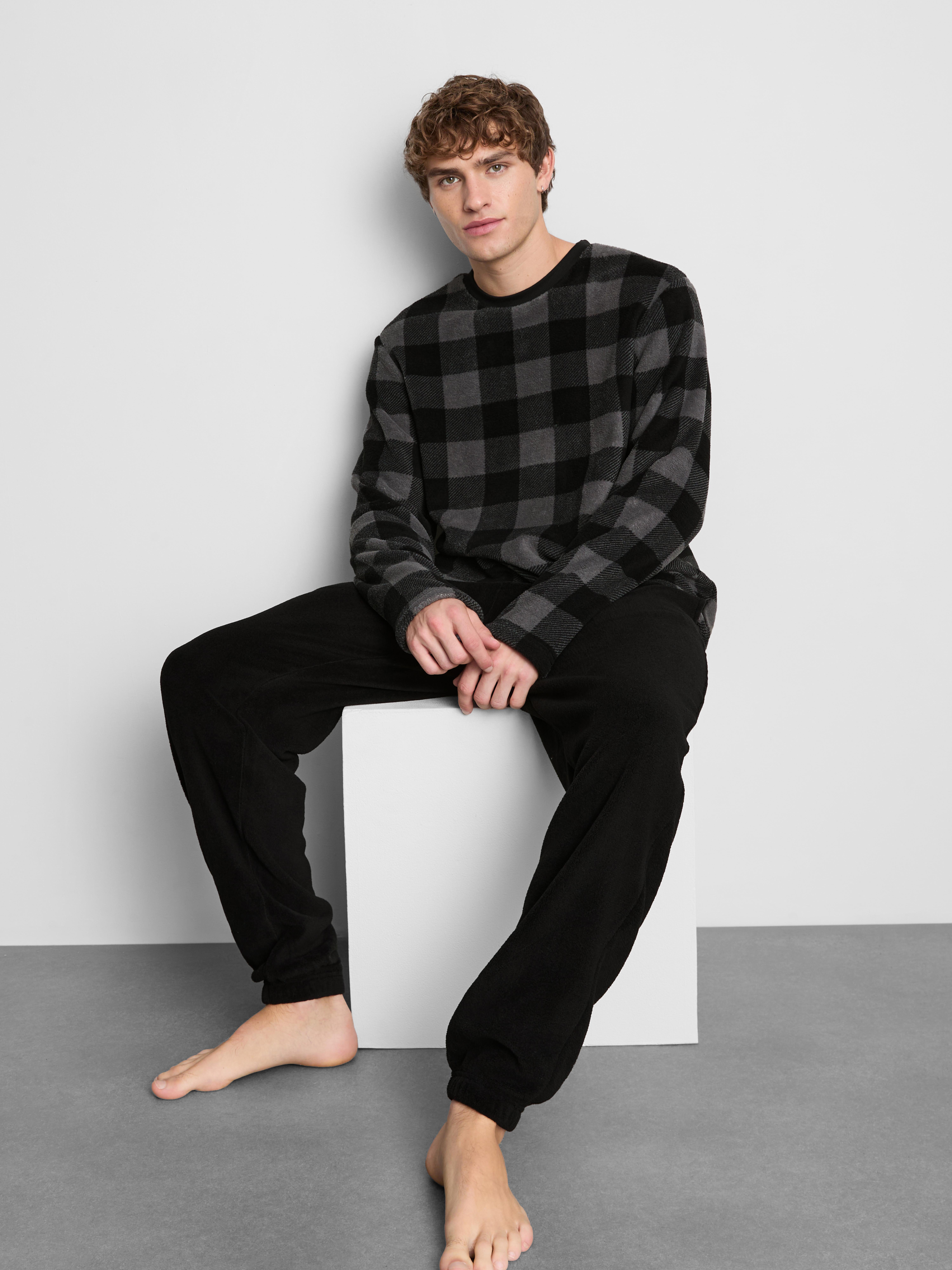 Checker Fleece Pajamas