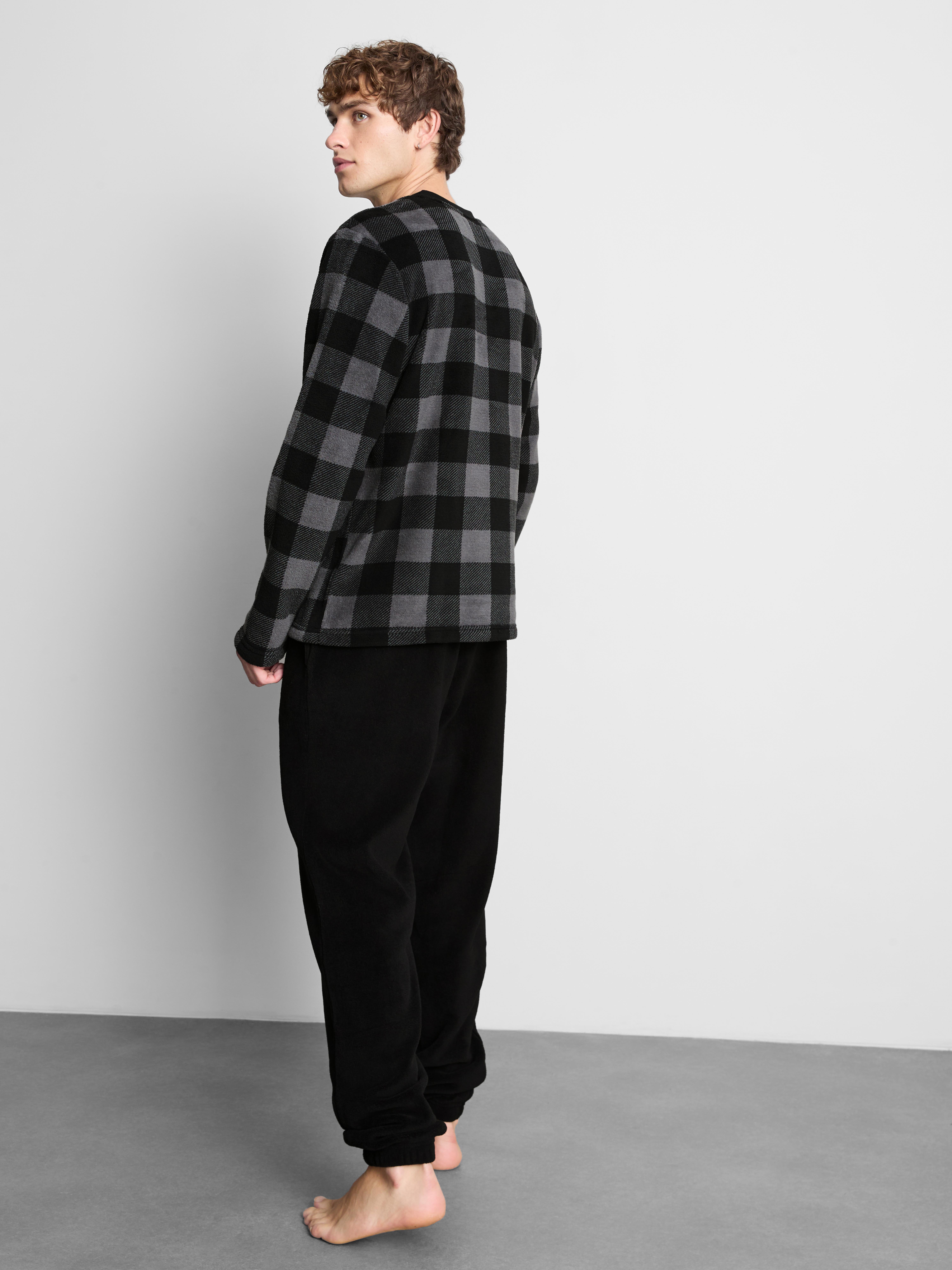 Checker Fleece Pajamas