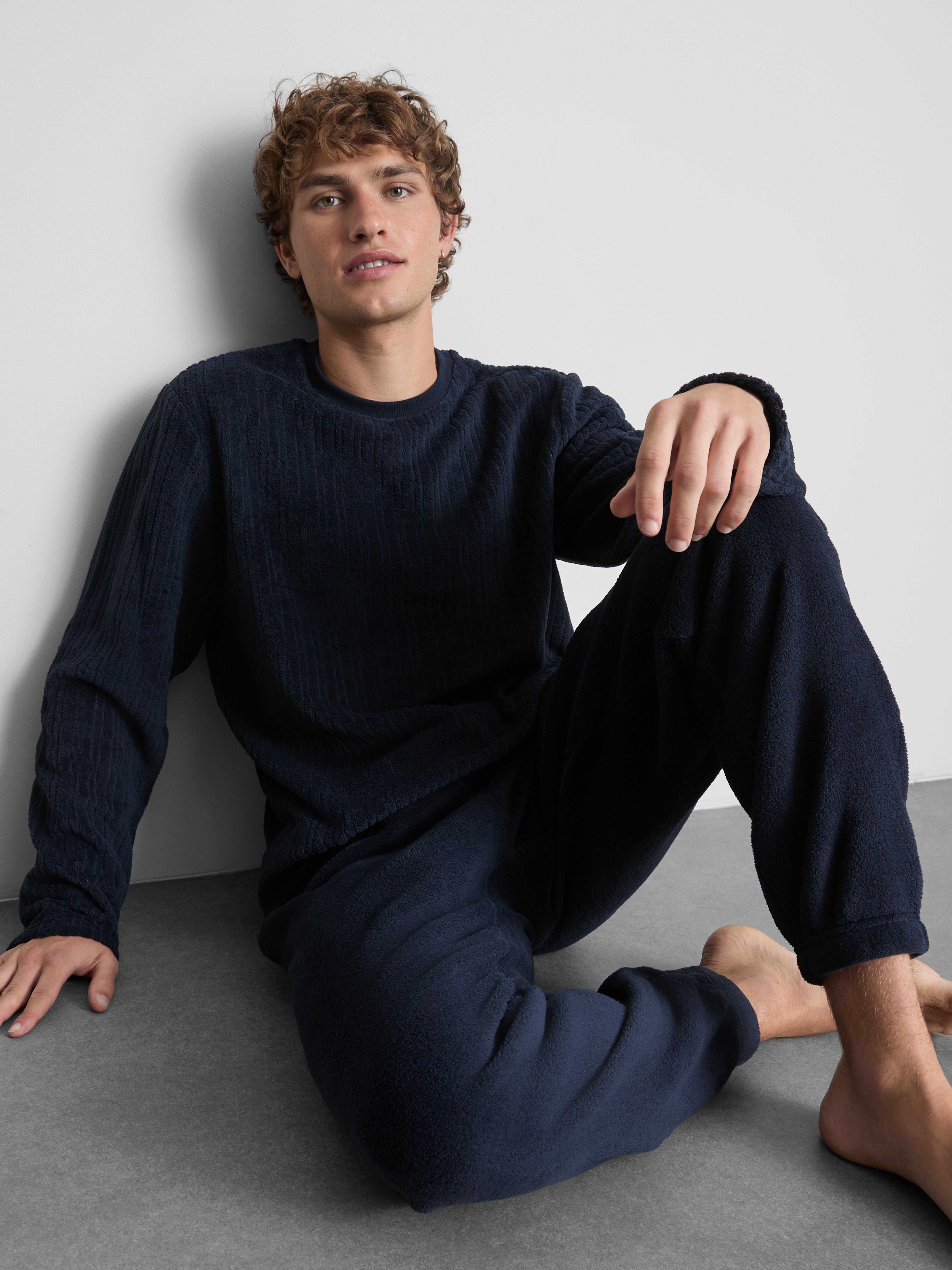 Ribbed Fleece Pajamas