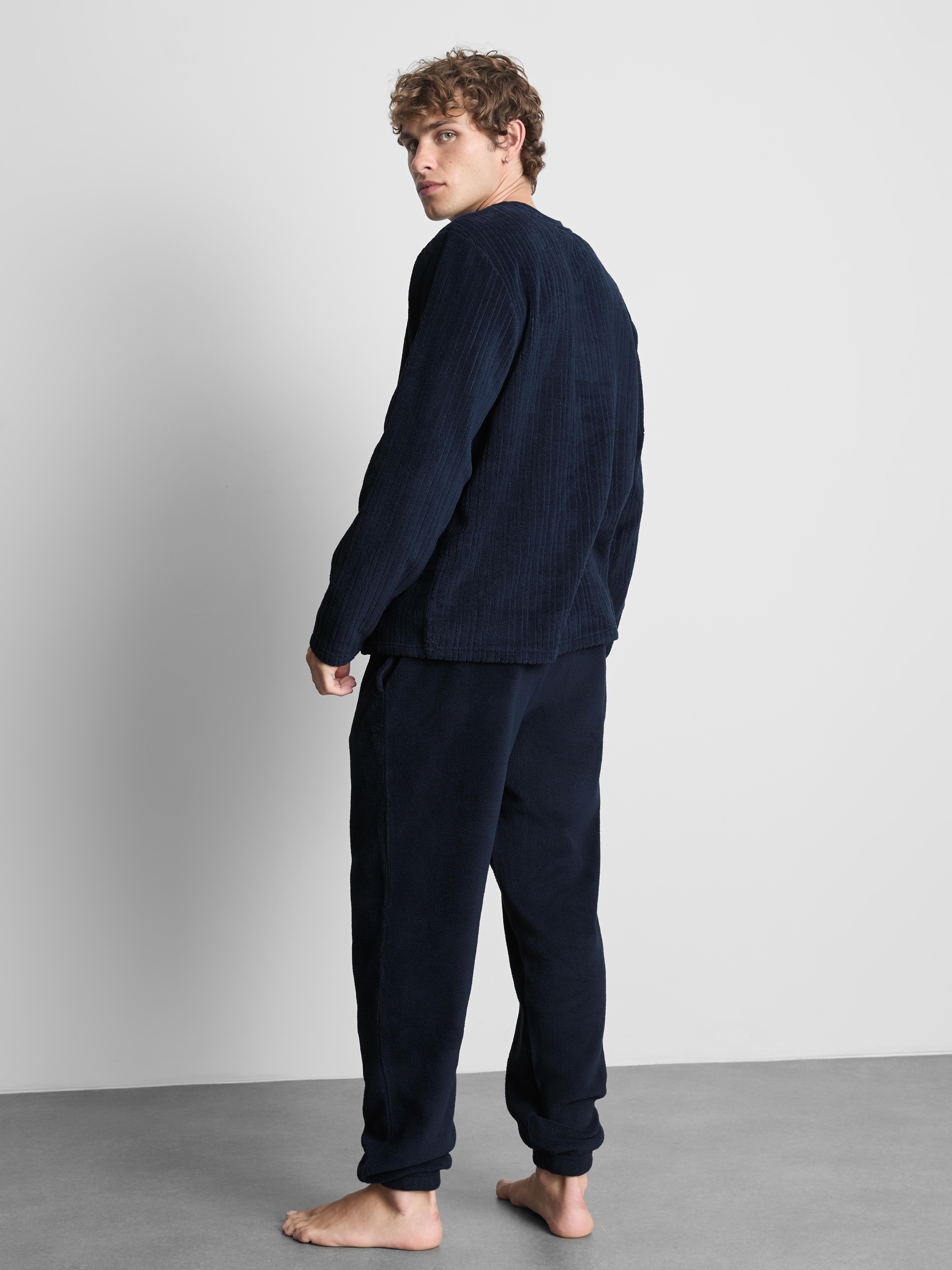 Ribbed Fleece Pajamas
