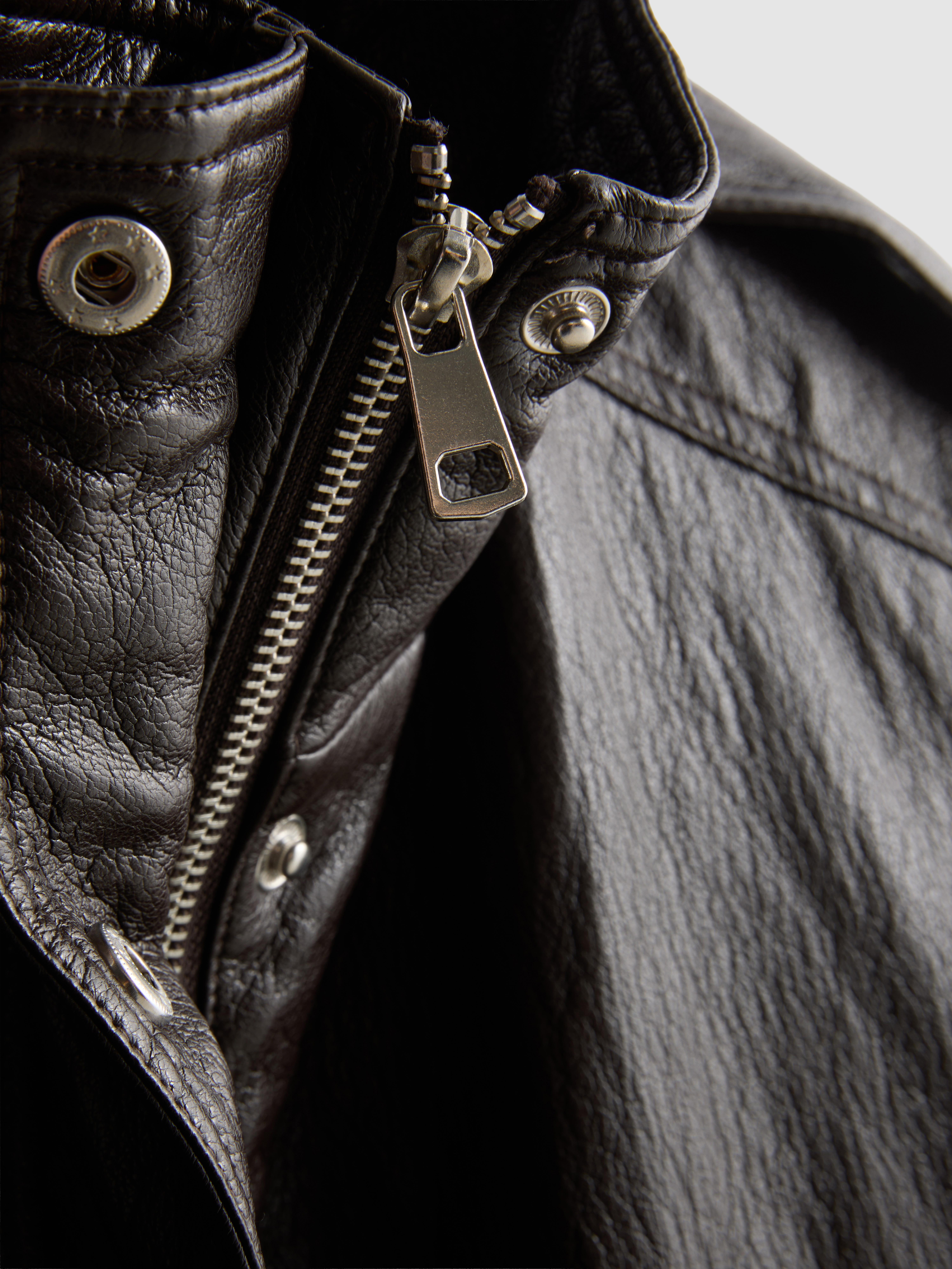 The Primark Scene | Faux Leather Funnel Neck Bomber Jacket