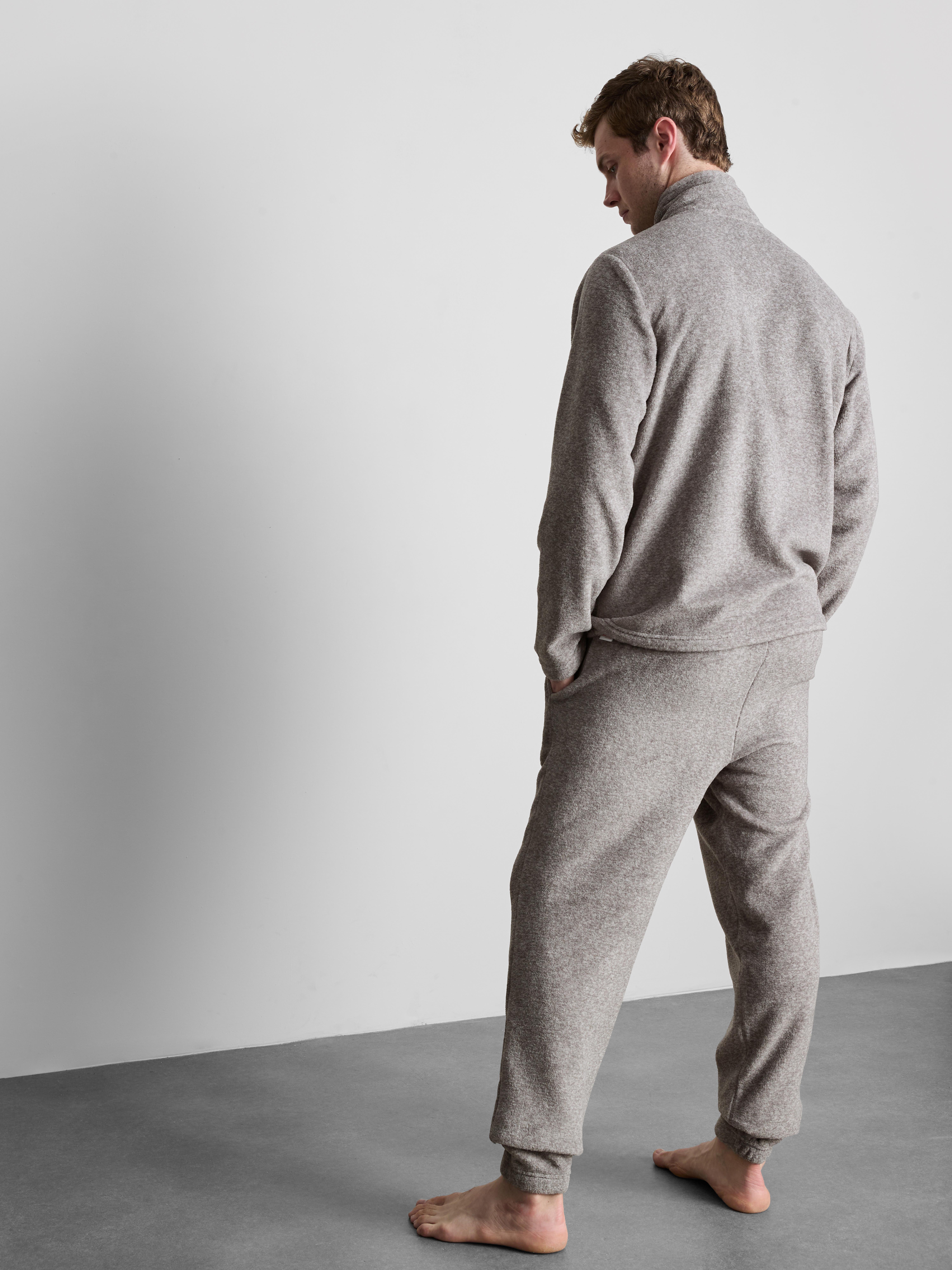 Quarter-Zip Fleece Pajamas