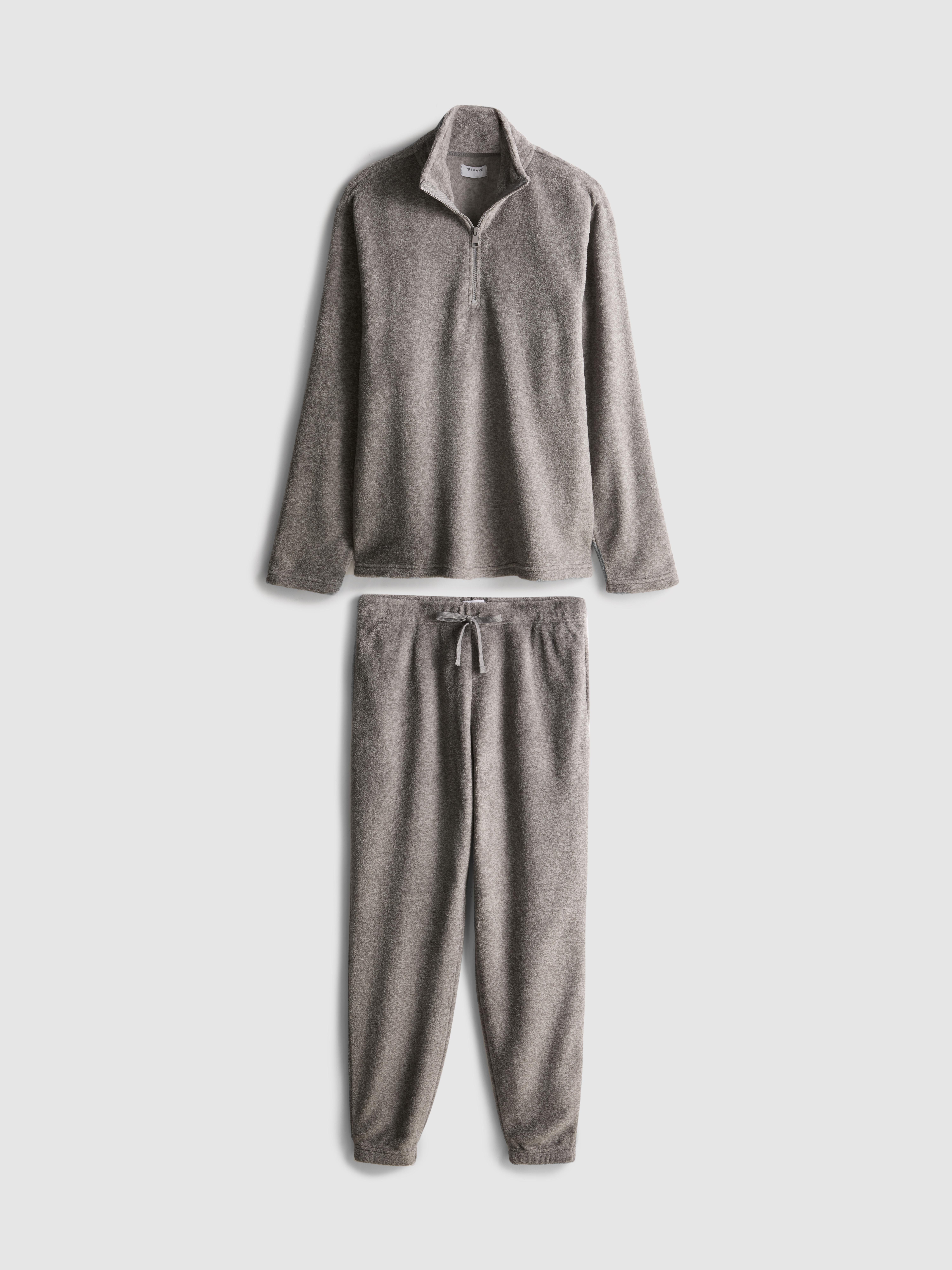 Quarter-Zip Fleece Pajamas
