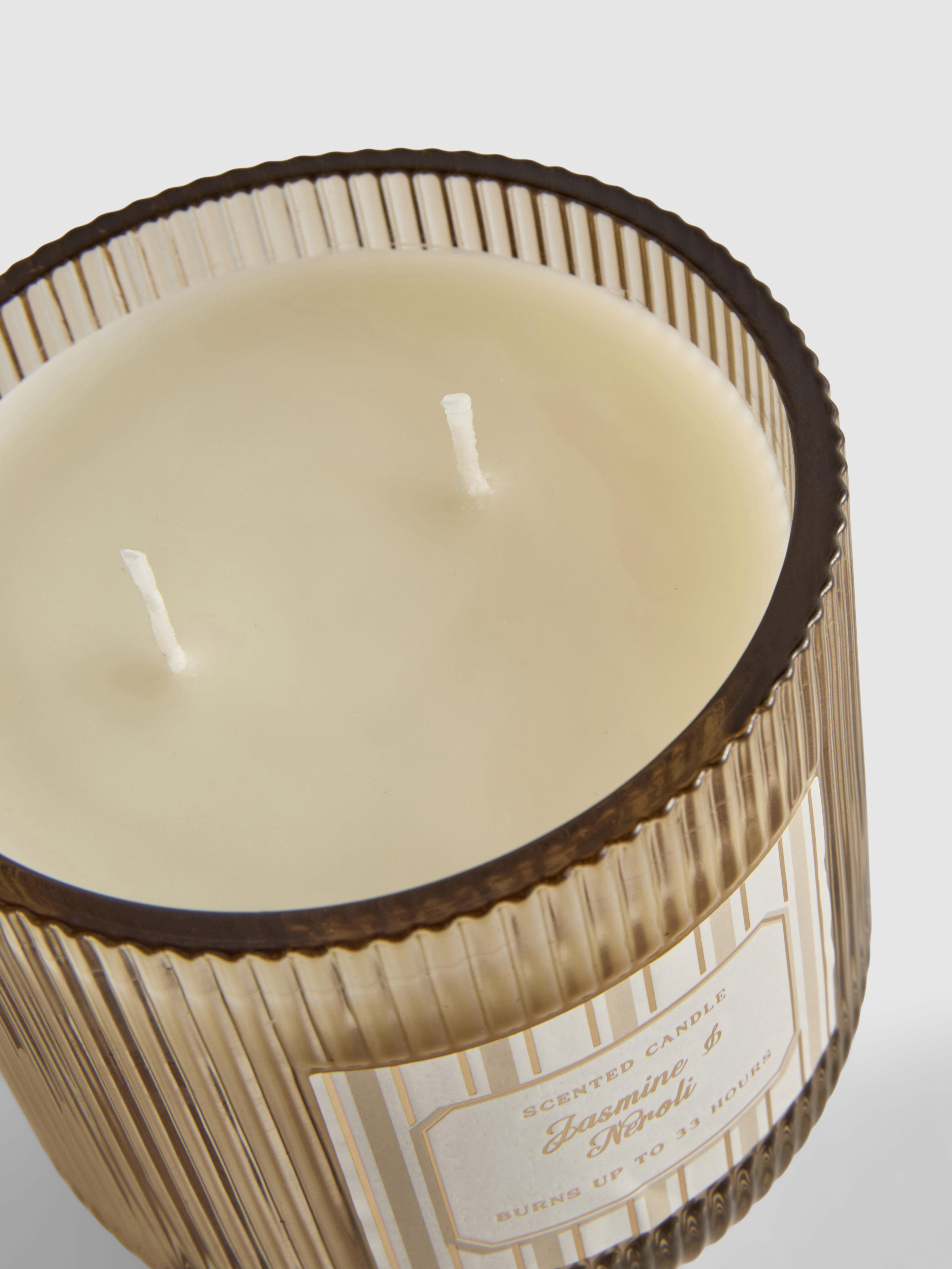 Ribbed Glass Scented Candle
