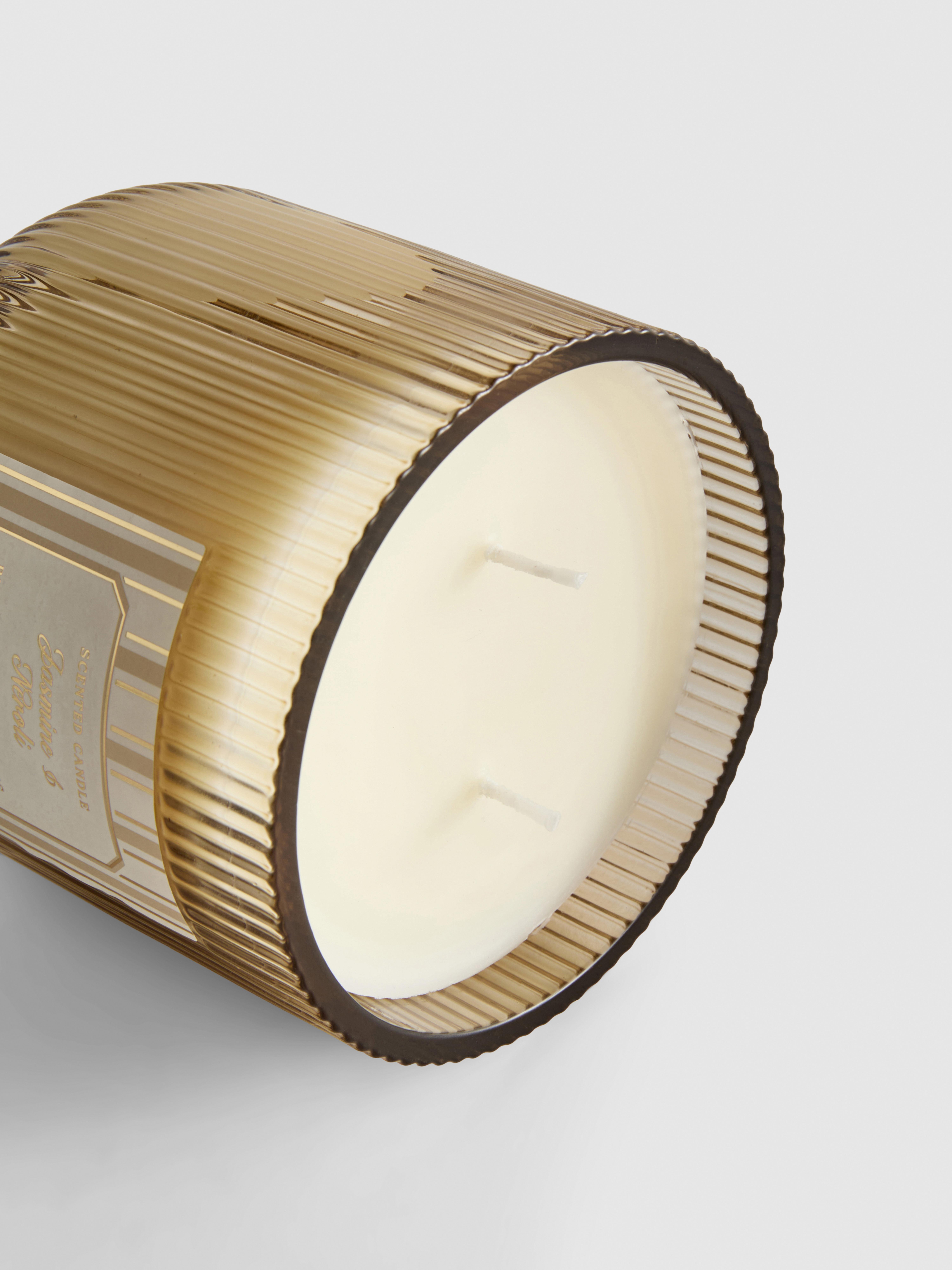 Ribbed Glass Scented Candle