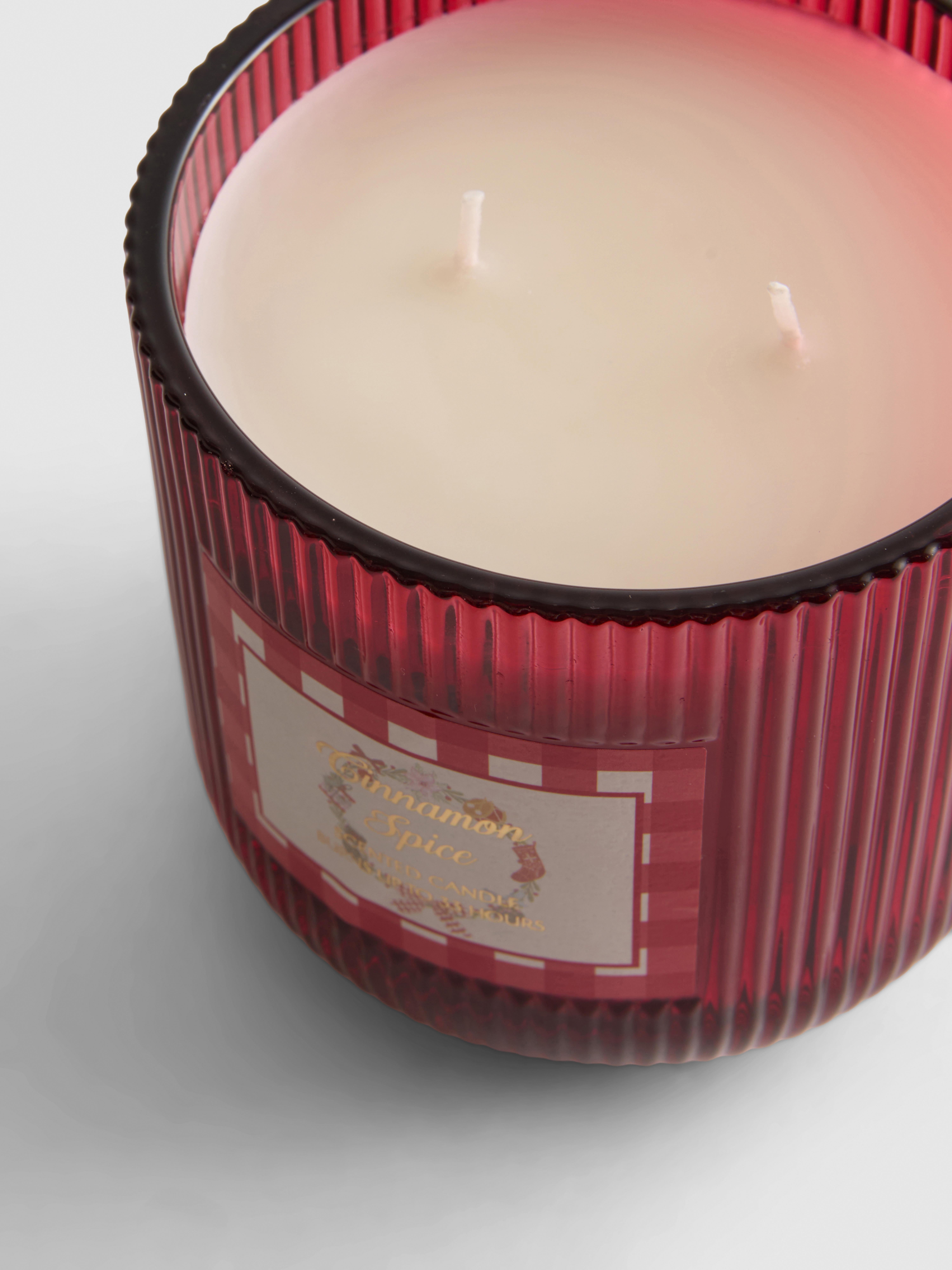 Ribbed Glass Scented Candle