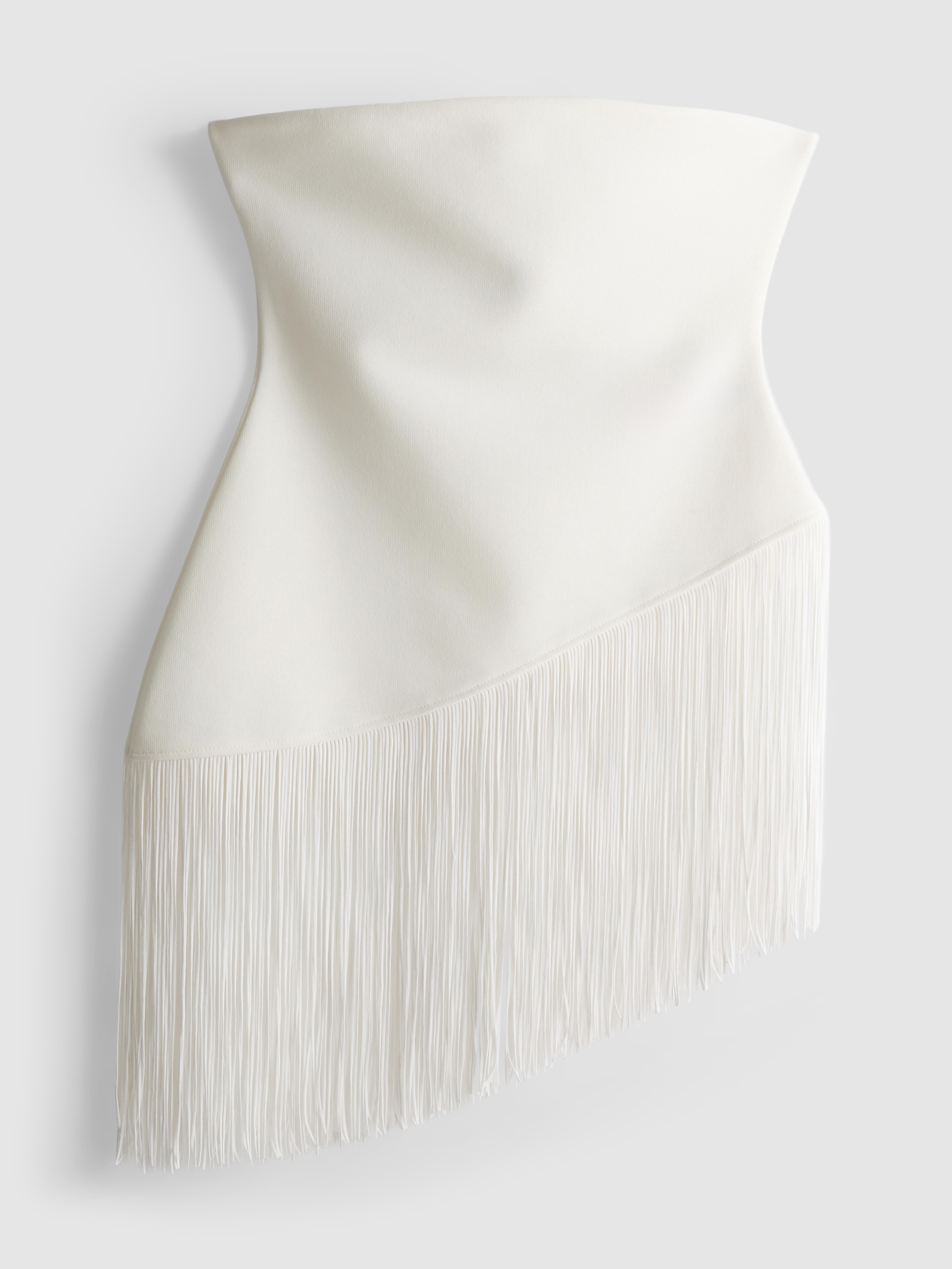 Longline Fringe Bandeau Top