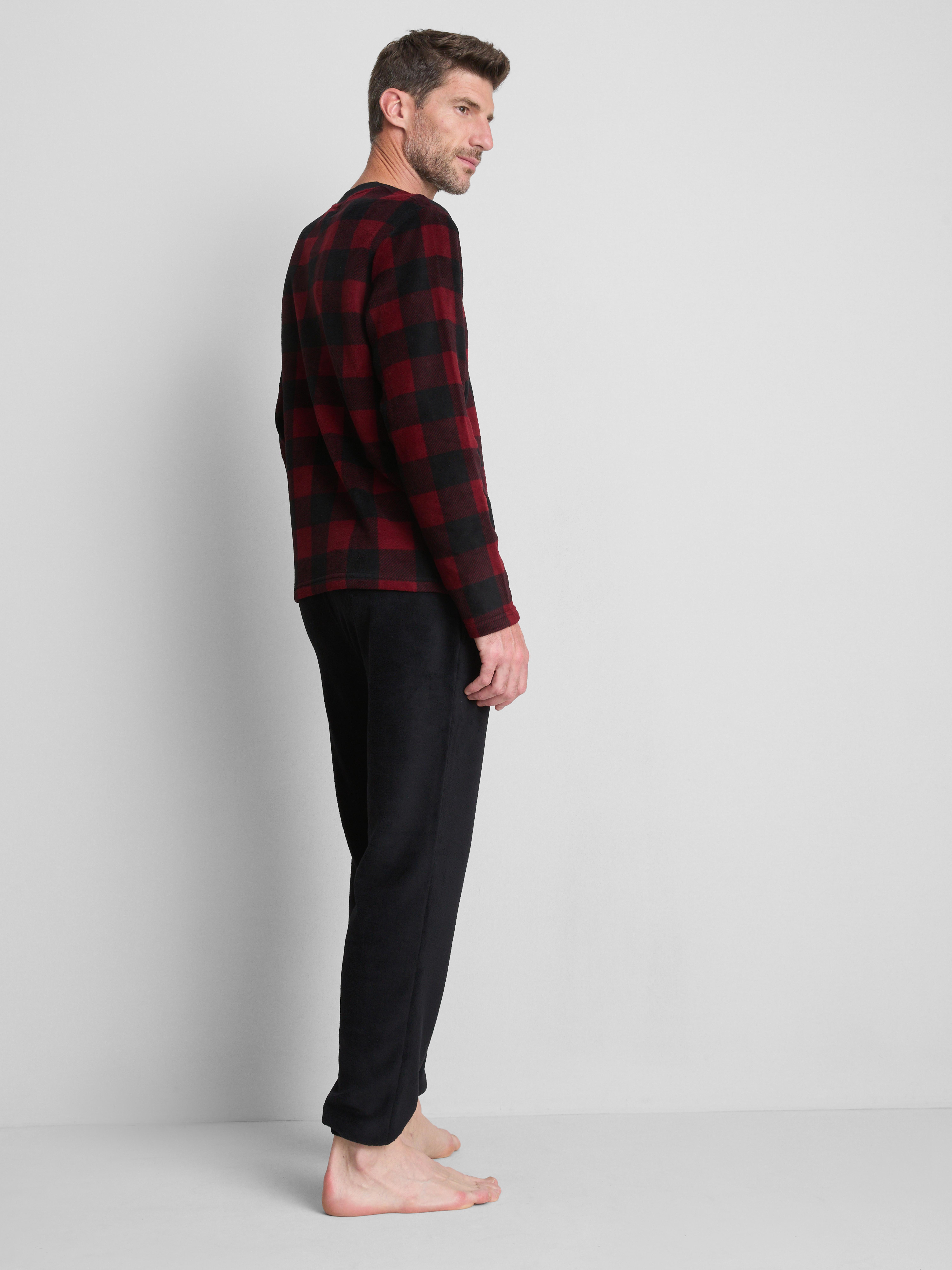 Check Fleece Pyjama Set