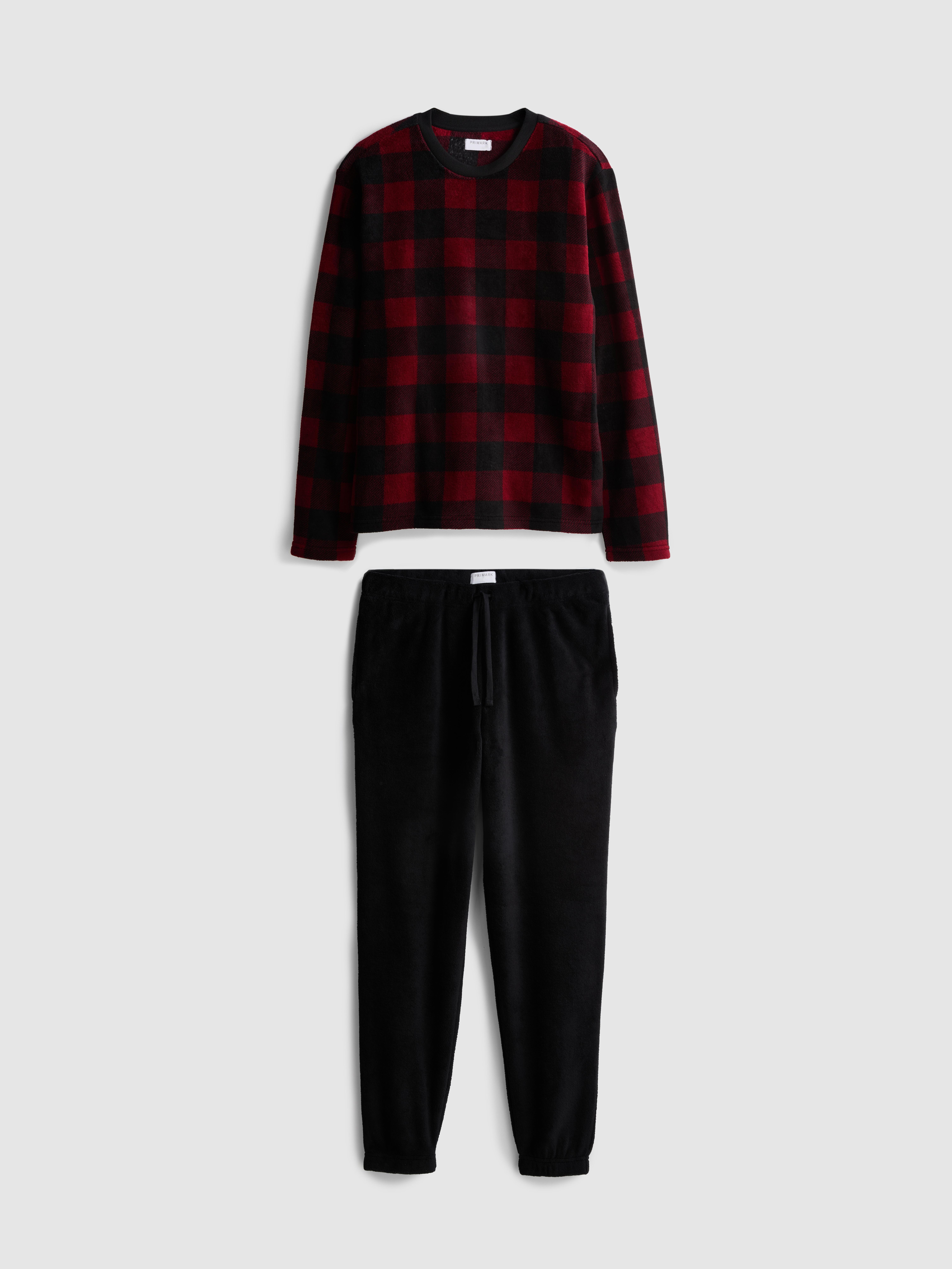 Check Fleece Pyjama Set