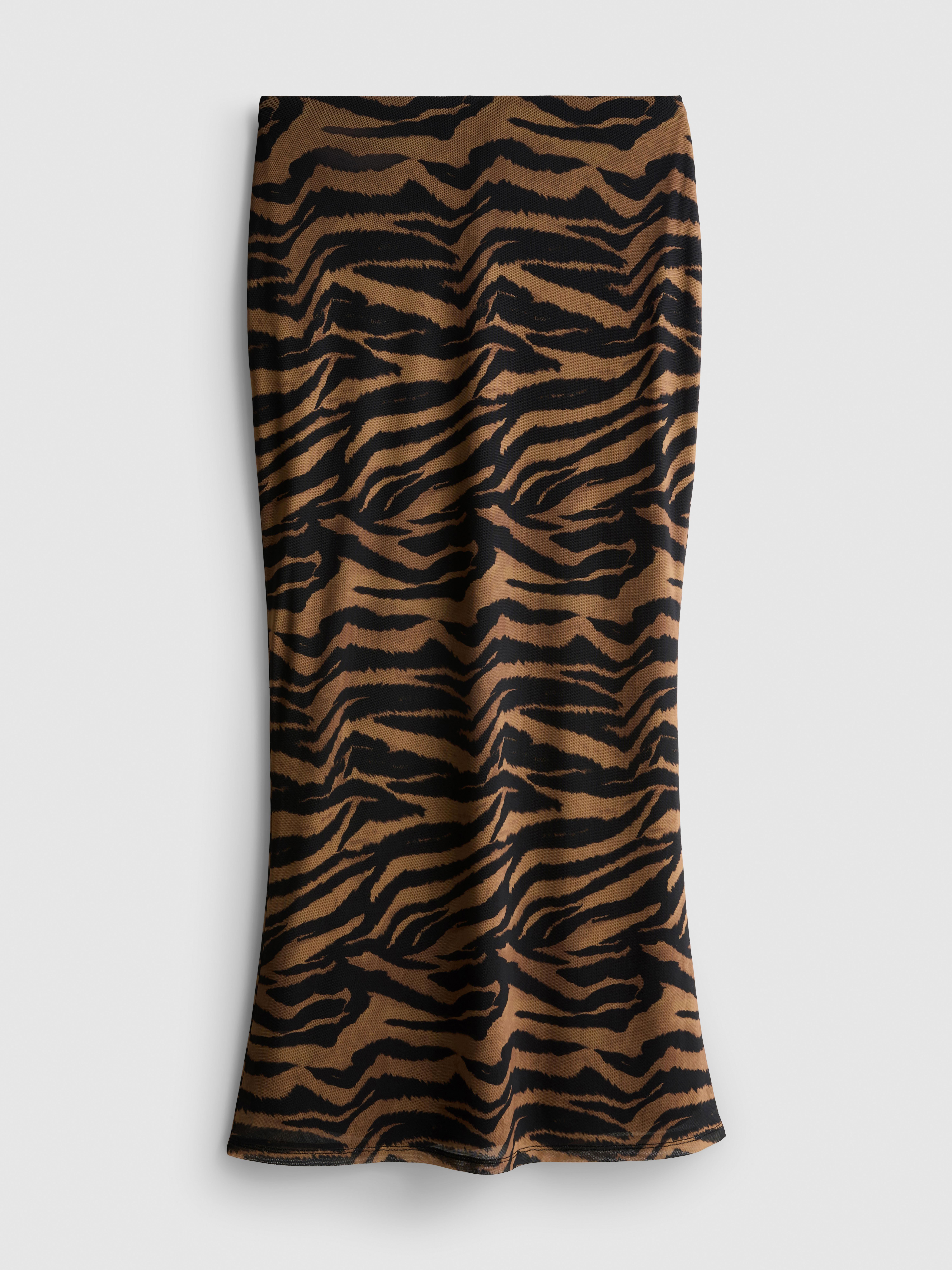 Tiger Mesh Midi Skirt